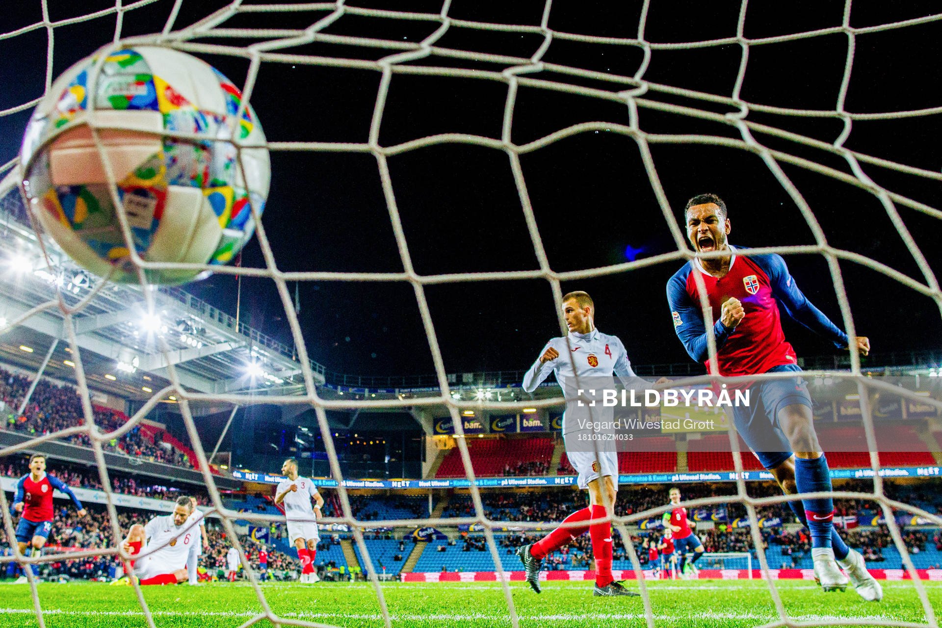 Joshua King celebrates