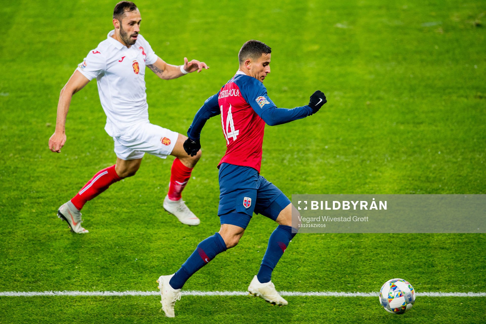 Petar Zanev of Bulgaria and Omar Elabdellaoui of Norway