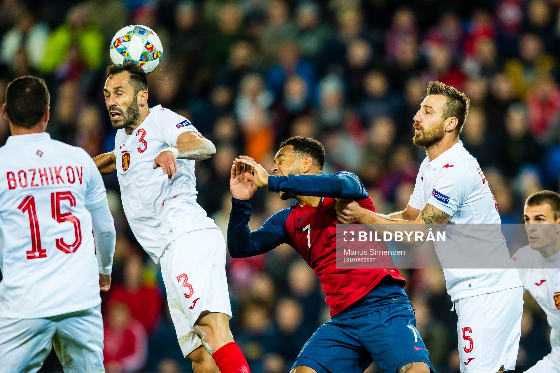 Petar Zanev of Bulgaria and Joshua King of Norway