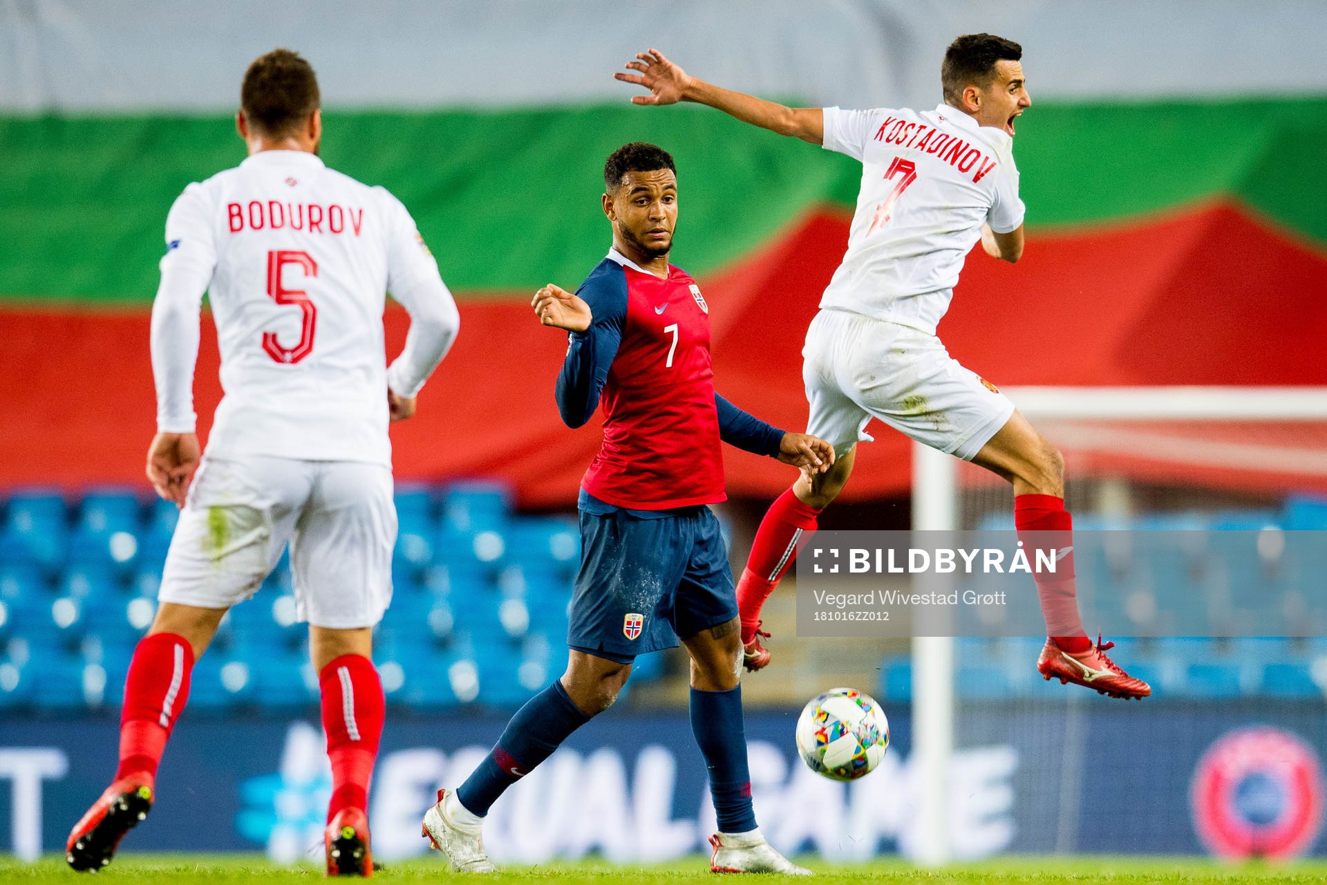 Joshua King of Norway and Georgi Kostadinov of Bulgaria