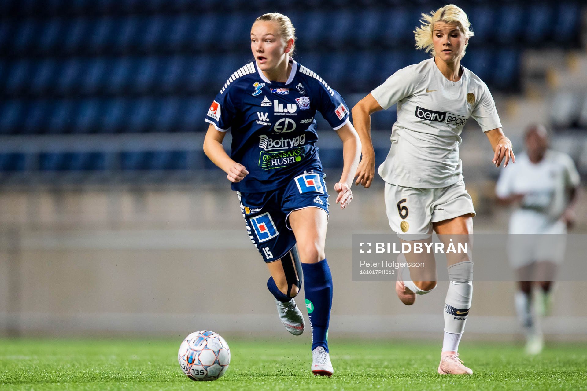 Linköpings Frida Leonardsen Maanum och Paris Andrine
