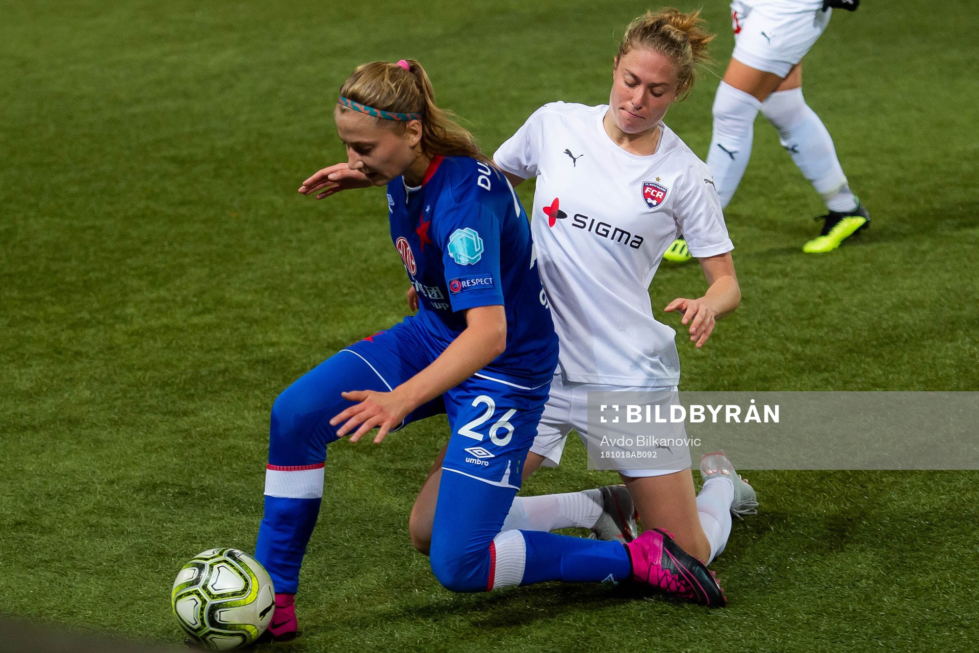 Rosengårds Celia Jimenez Delgado och Slavia Michaela