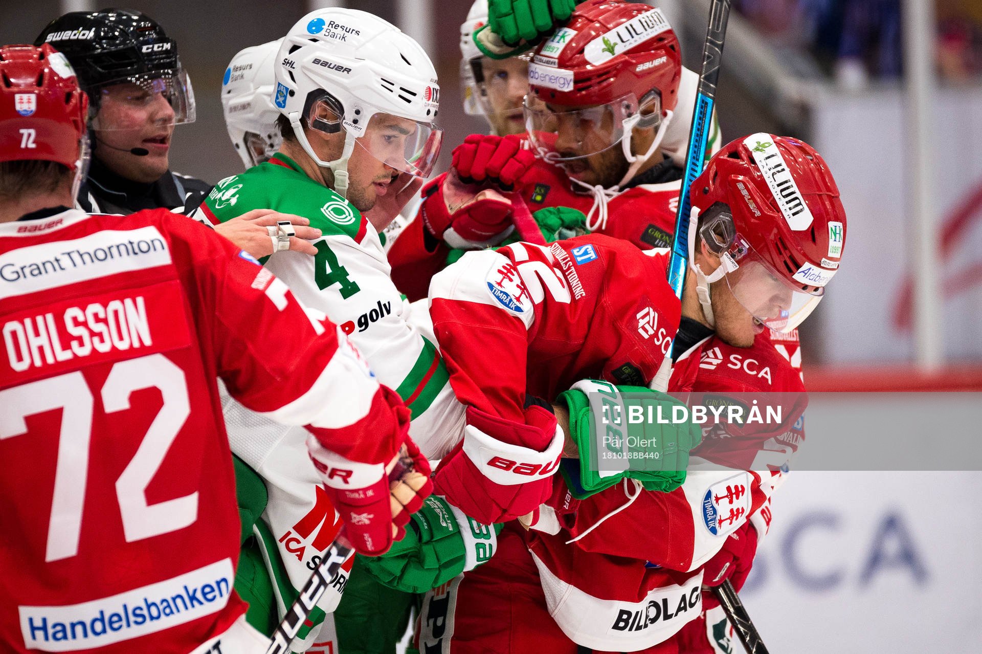 Rögles Kodie Curran och Timrås Emil Berglund