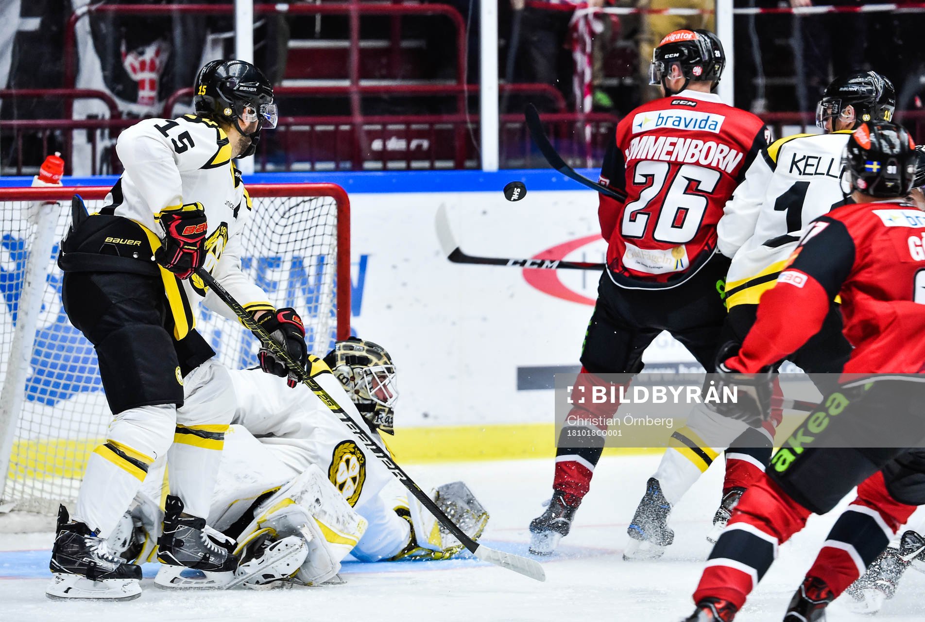 Malmö Redhawks Axel Wemmenborn och Brynäs Simon