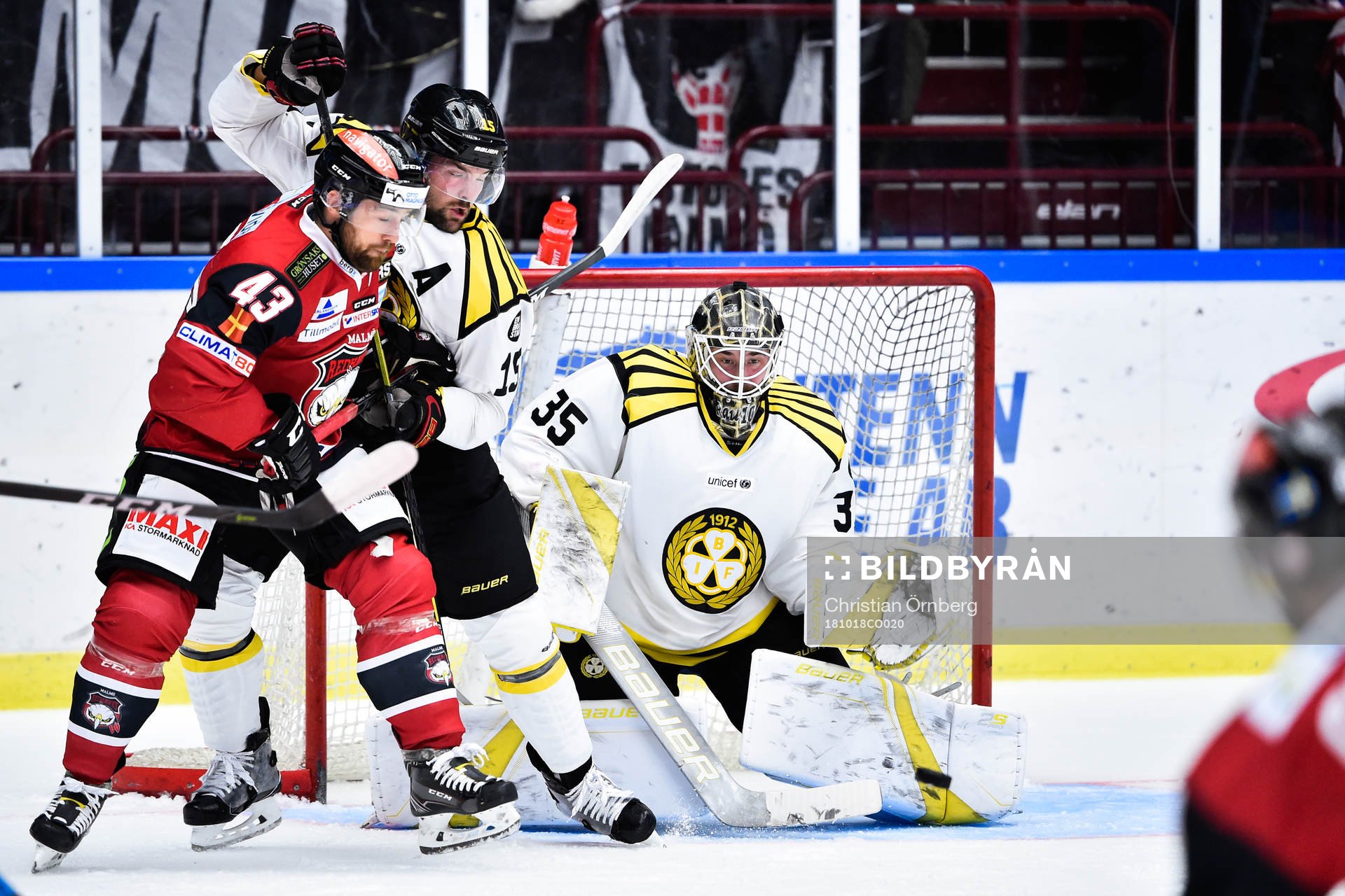 Malmö Redhawks Nichlas Hardt och Brynäs Simon Bertilsson