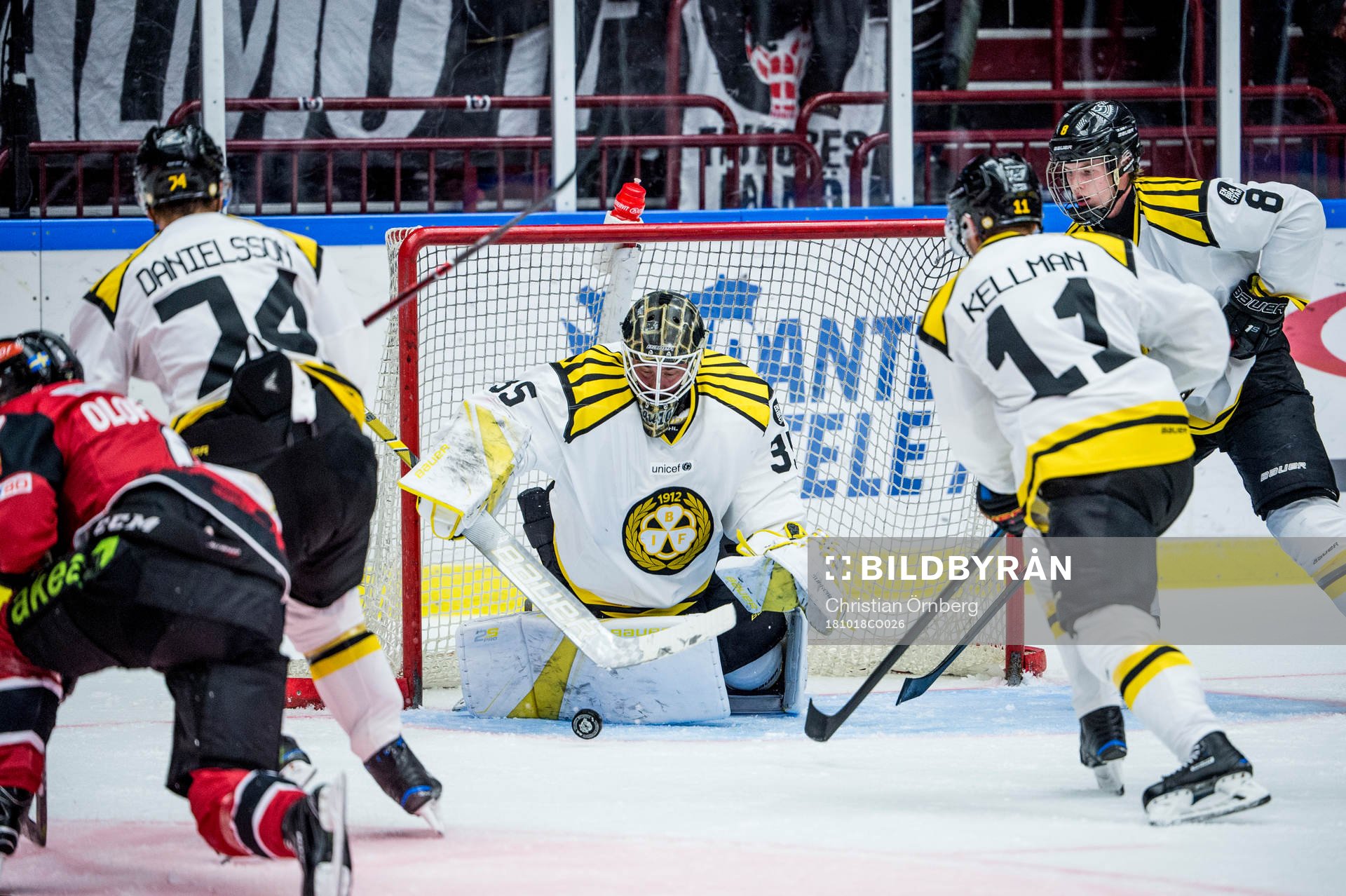 Malmö Redhawks Johan Olofsson mot Brynäs Nicklas