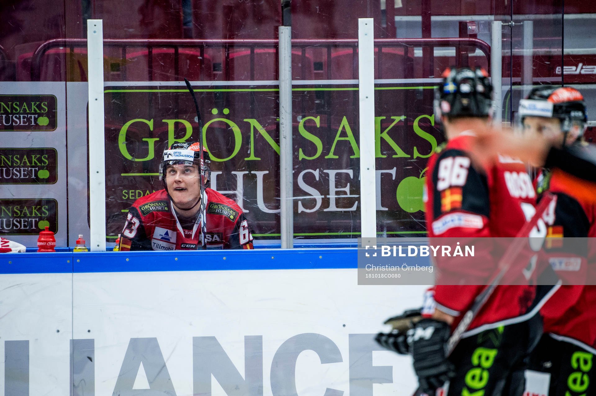 Malmö Redhawks Fredrik Händemark i utvisningsbåset