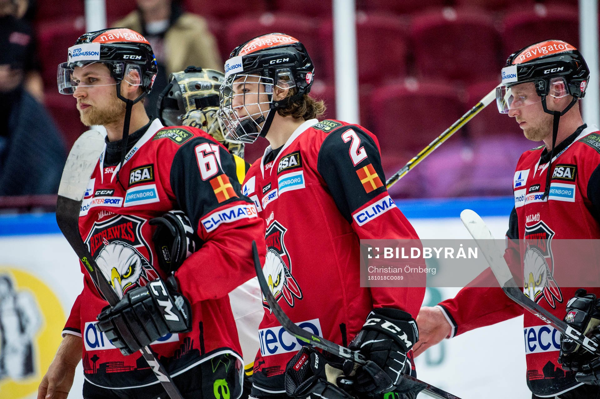 Malmö Redhawks Martin Janohls och Helge Grans