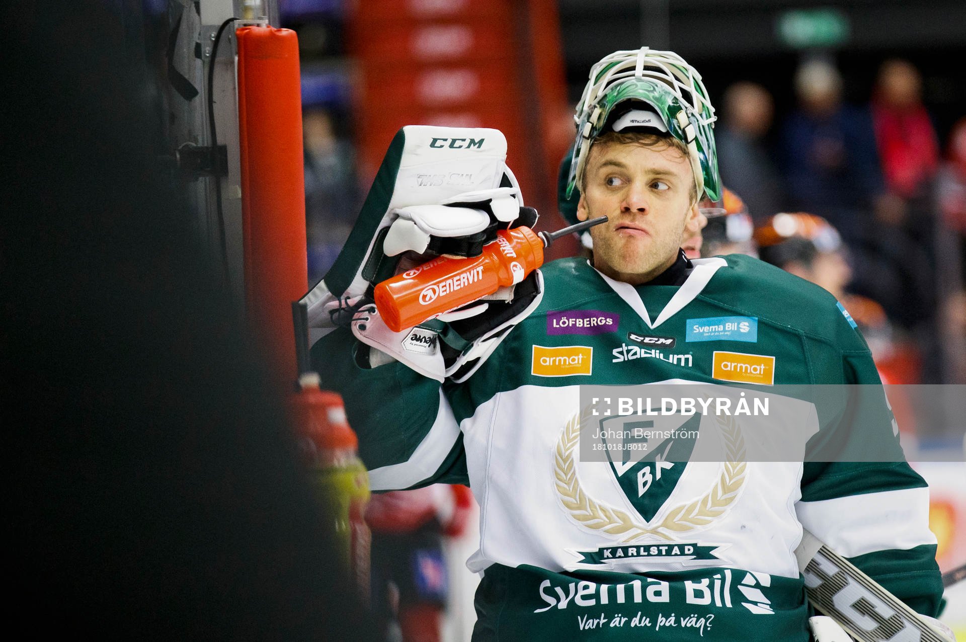 Färjestads målvakt Markus Svensson