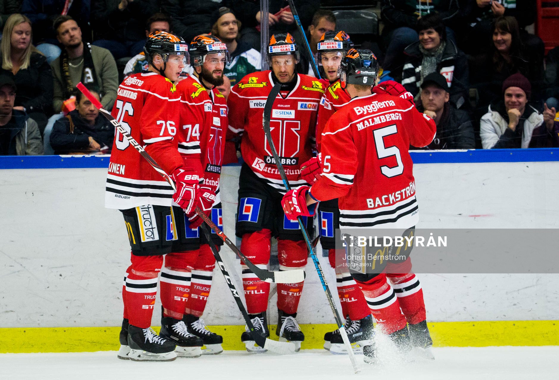 Örebros Marcus Weinstock gör 3-4 och jublar med Jere