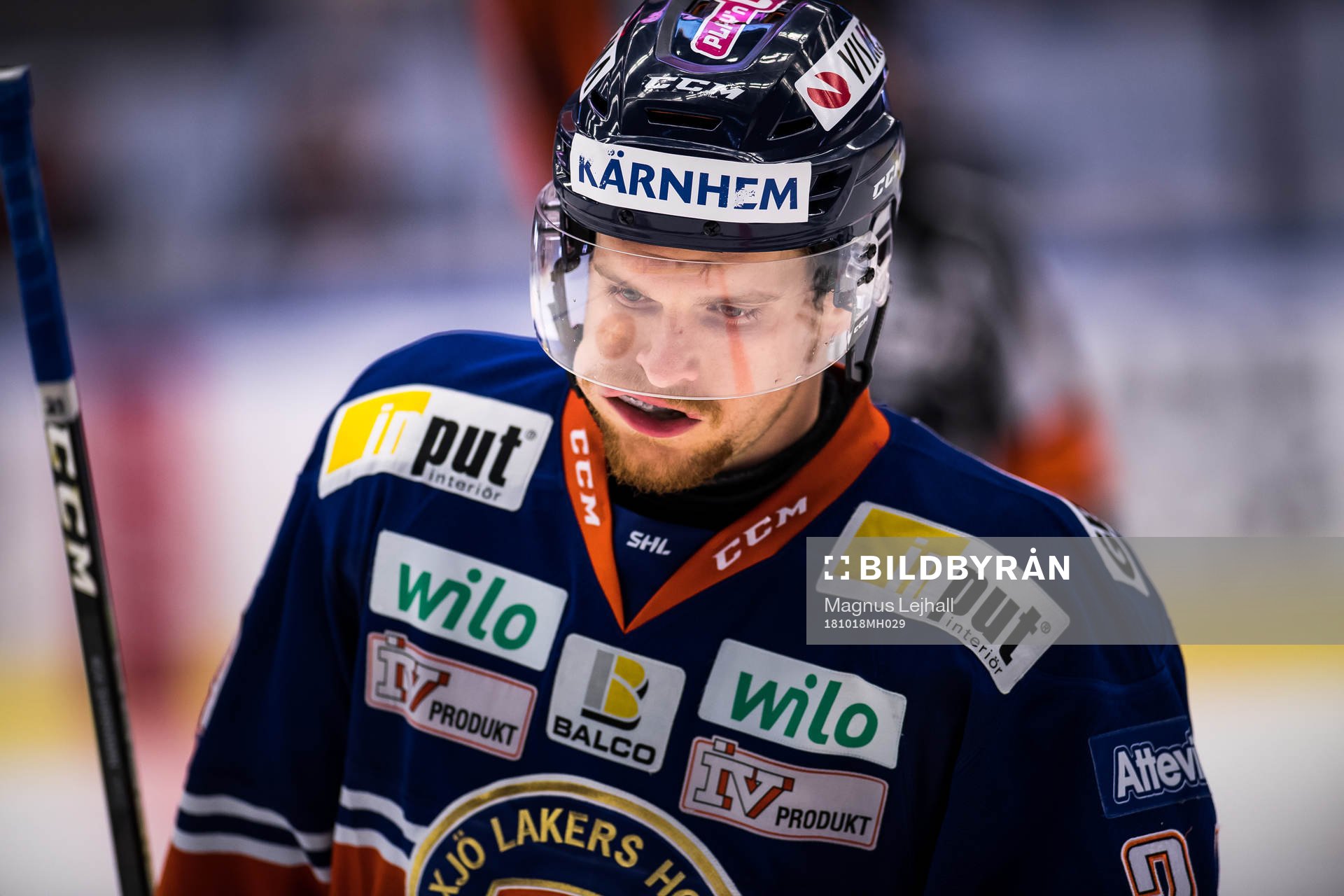 Växjös Brendan Shinnimin  deppar
