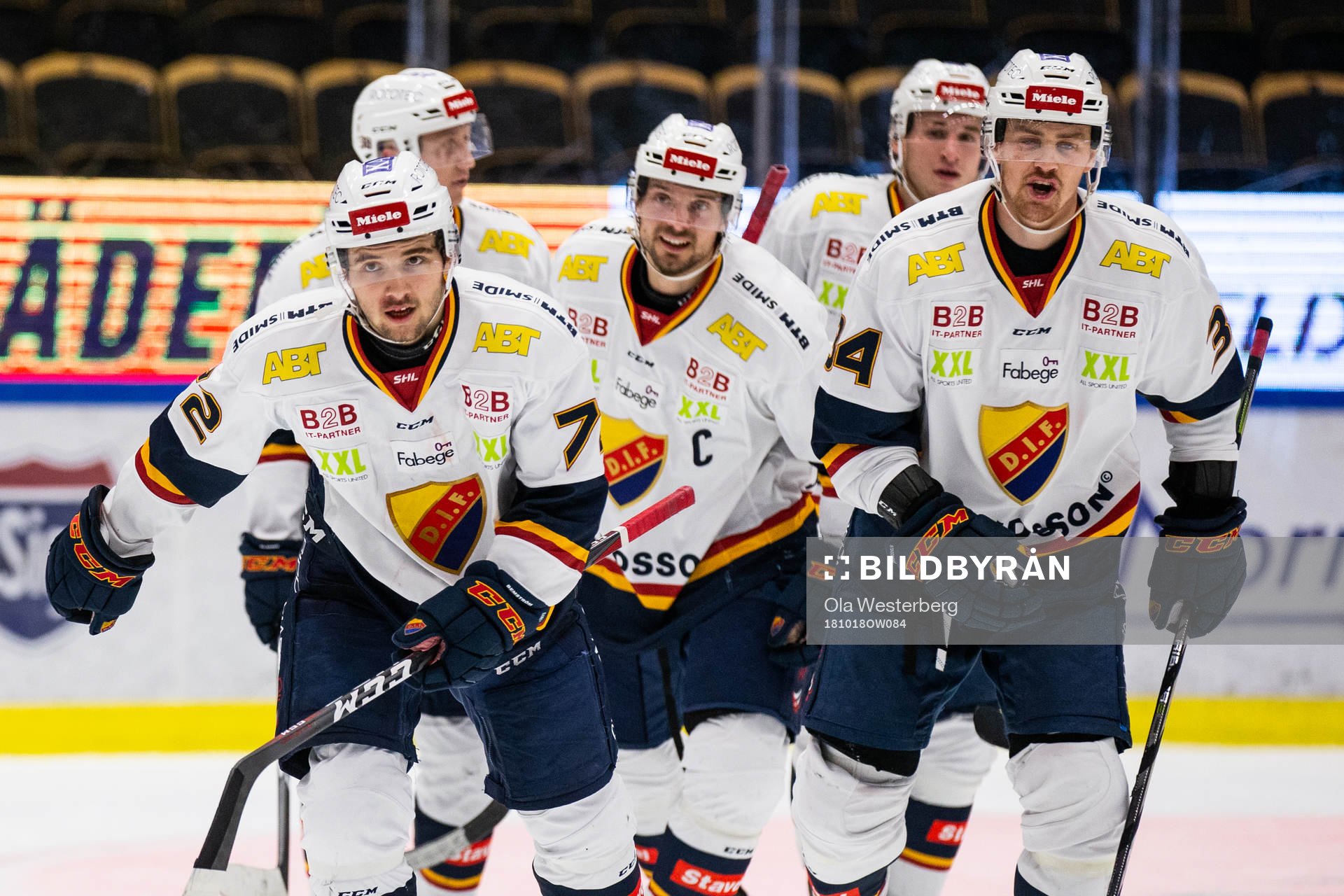 Djurgårdens Emil Bemström, Daniel Brodin och Jacob