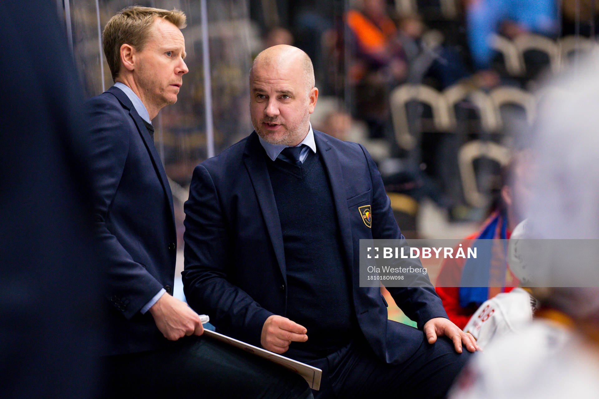 Djurgårdens tränare Robert Ohlsson och assisterande