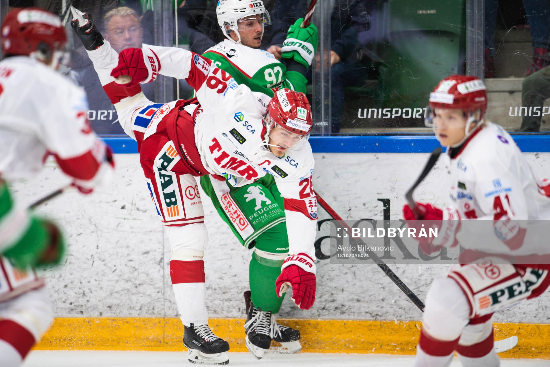 Rögles Christian Thomas och Timrås Hampus Larsson