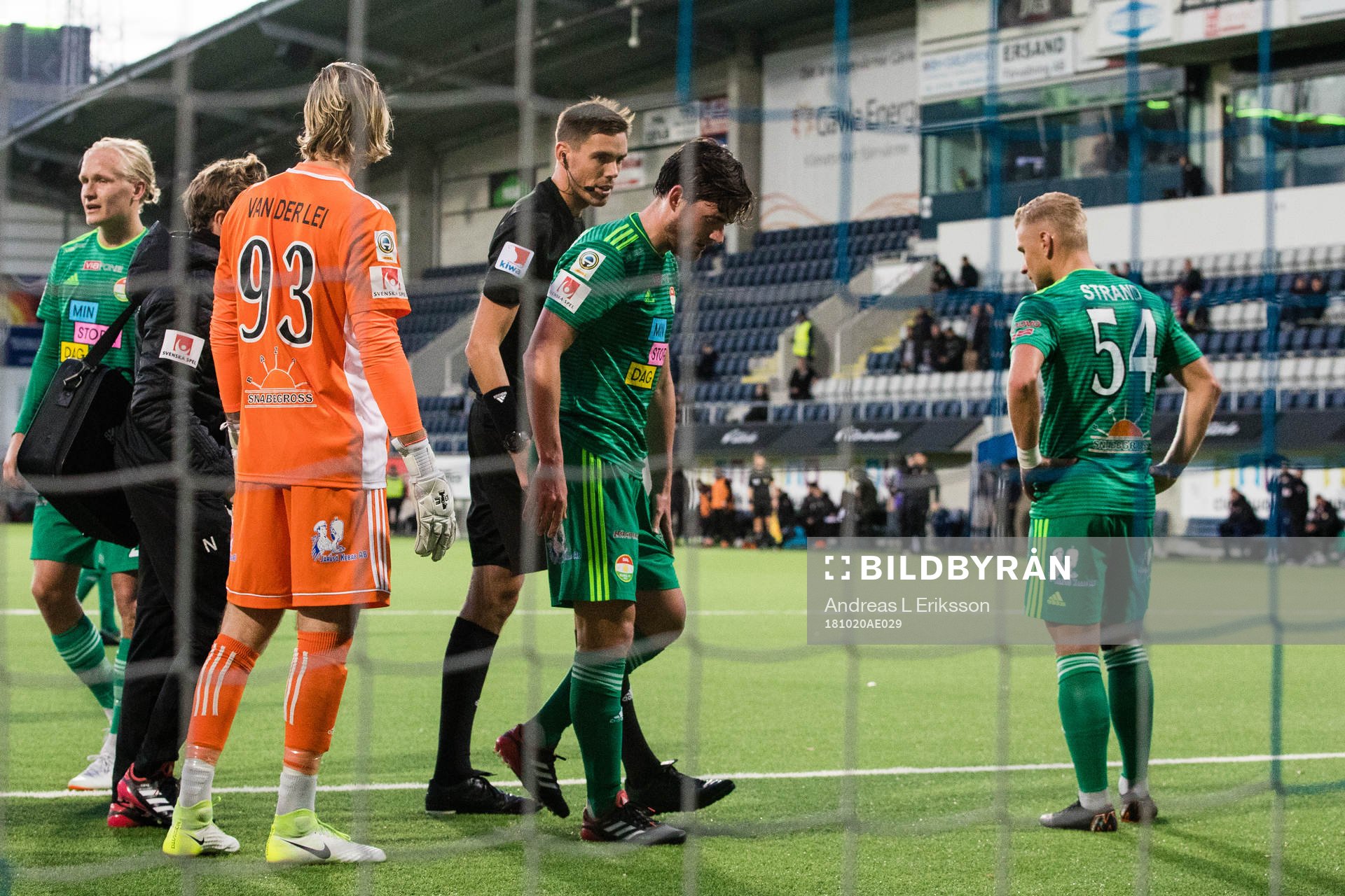 Dalkurds Robin Tranberg med en befarad skada
