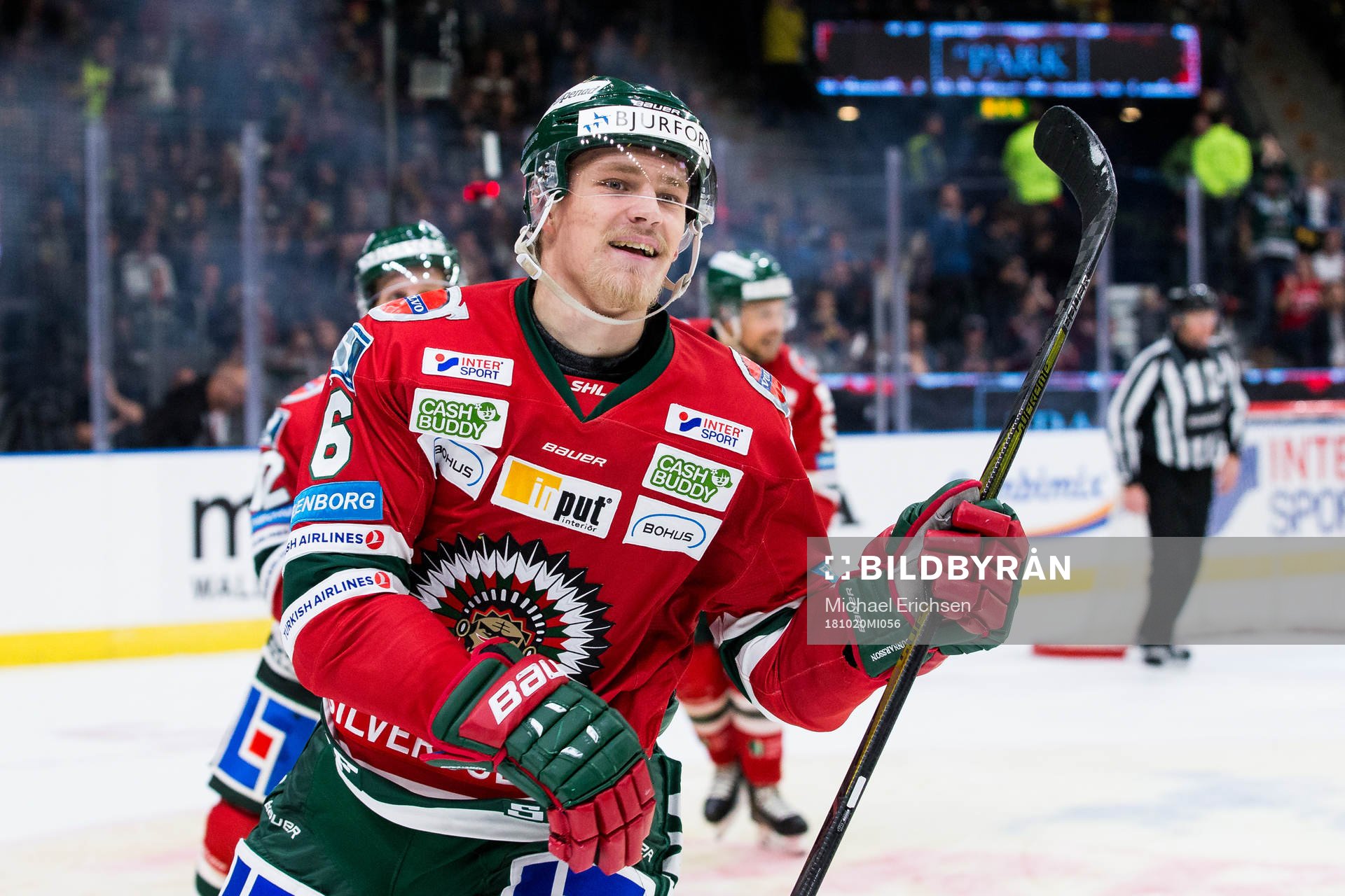 Frölundas Kristoffer Gunnarsson jublar