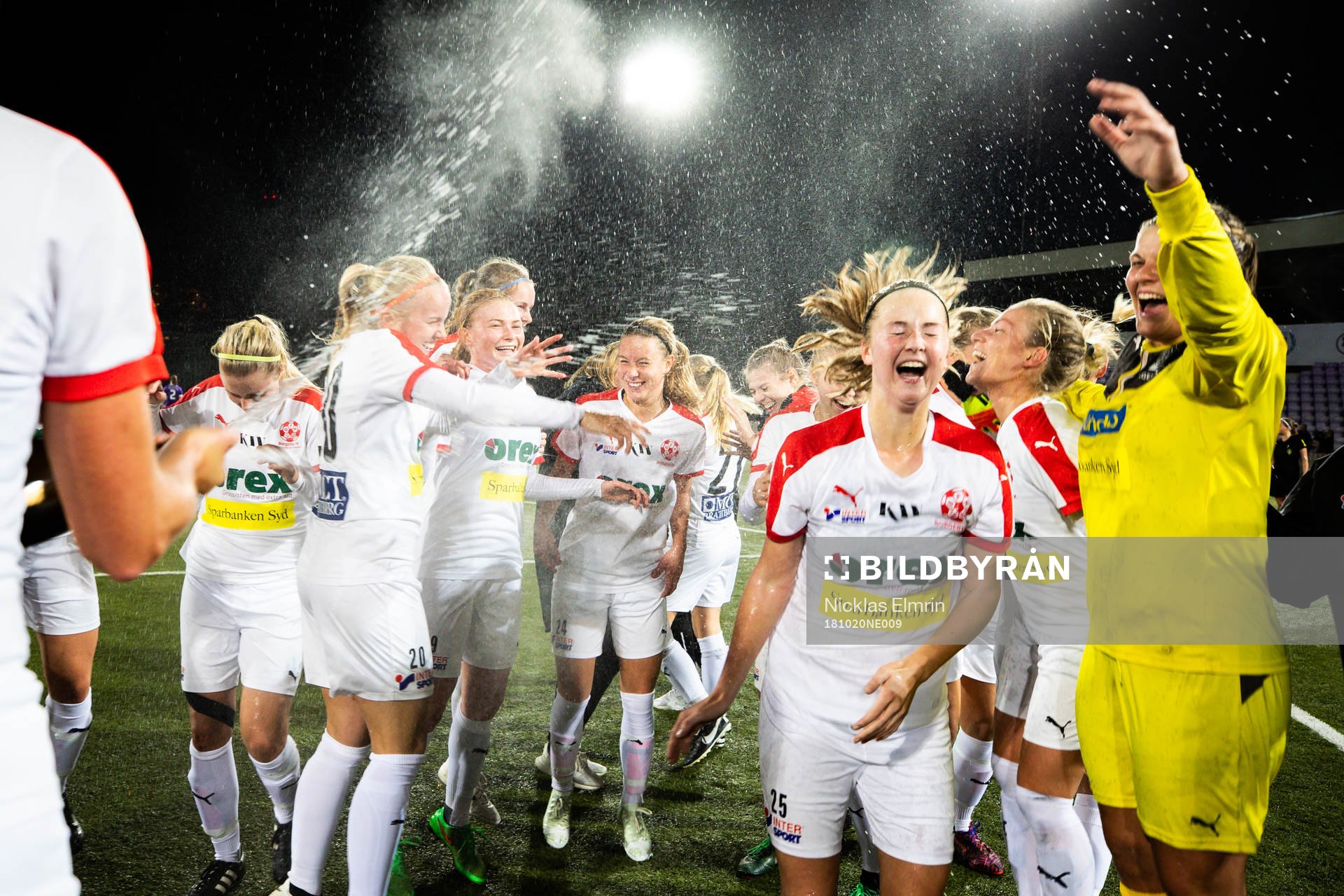Borgebys spelare jublar