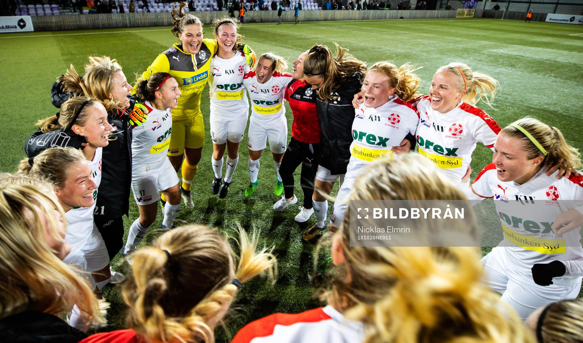 Borgebys spelare jublar