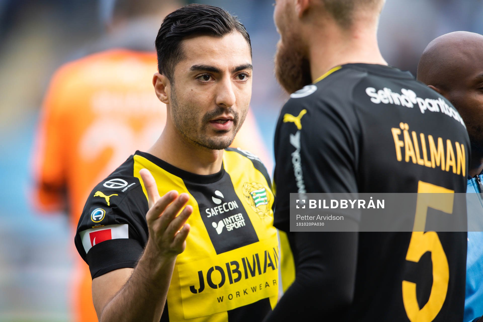 Hammarbys Jiloan Hamad med sorgband