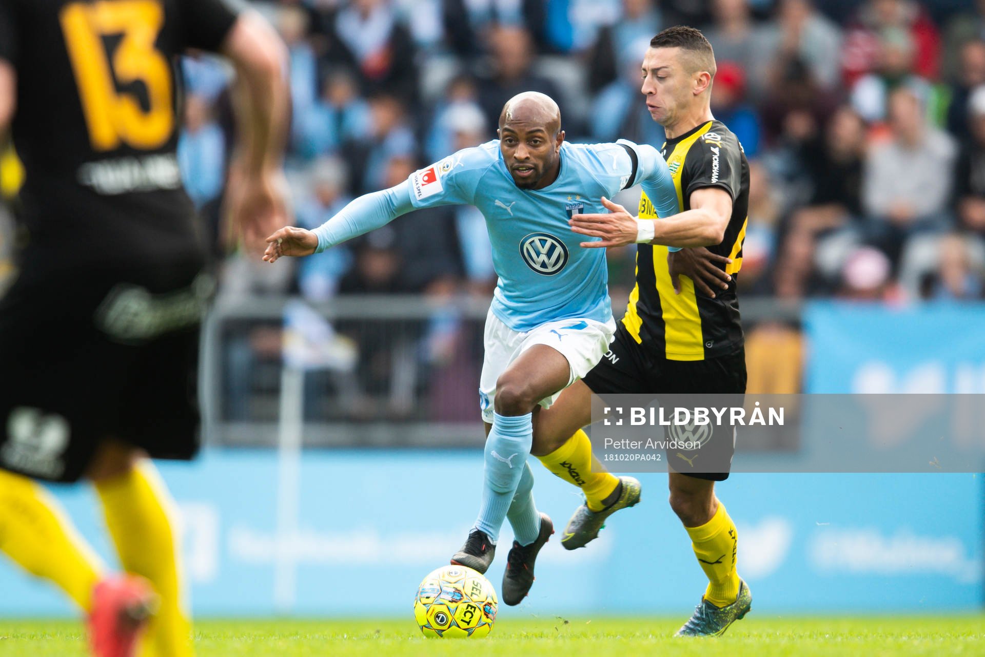 Malmö FFs Fouad Bachirou och Hammarbys Nikola Djurdjic