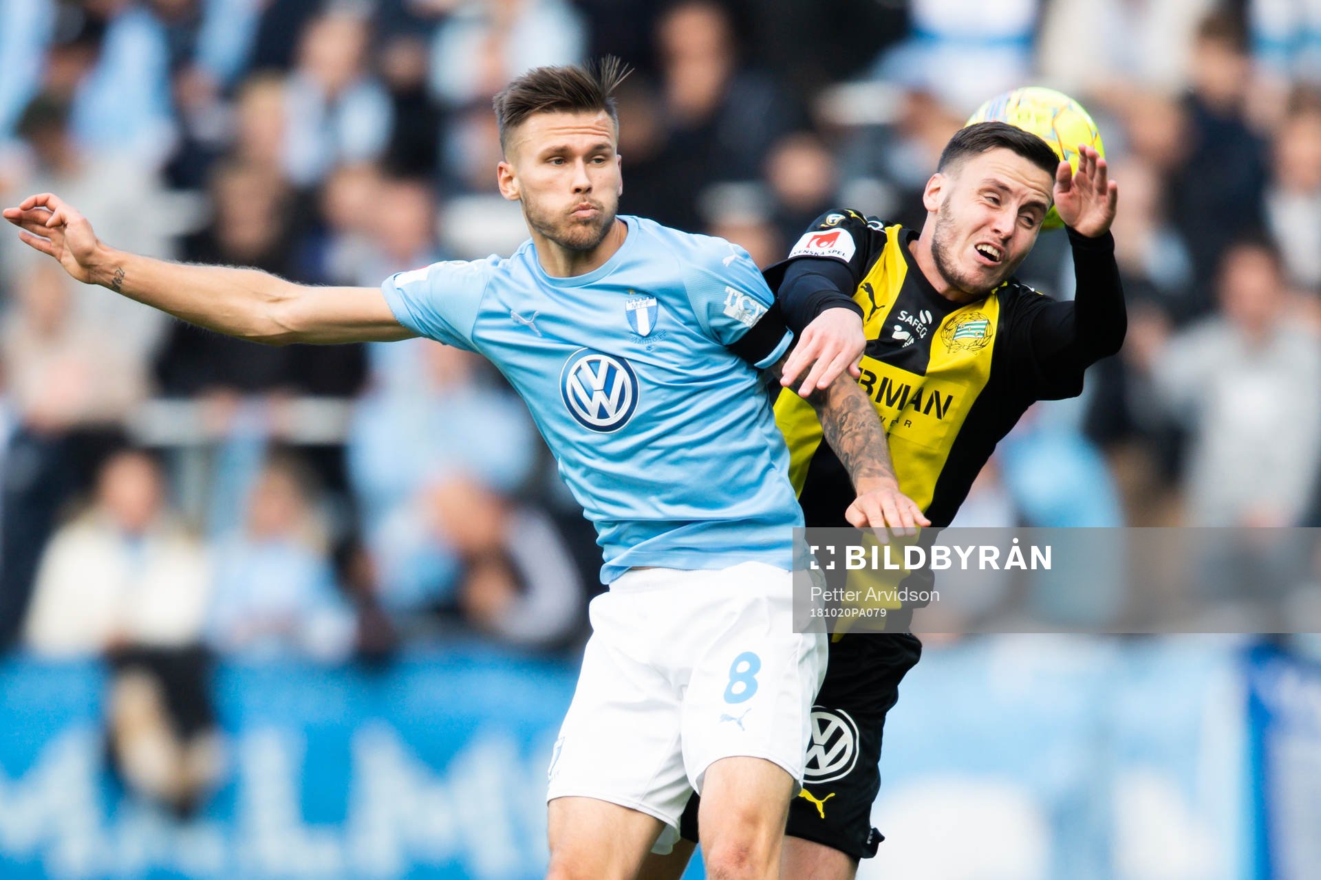 Malmö FFs Arnór Ingvi Traustason och Hammarbys Jeppe