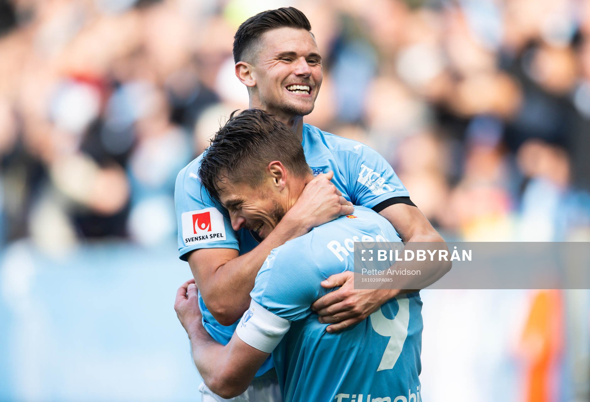 Malmö FFs Marcus Antonsson och Markus Rosenberg jublar