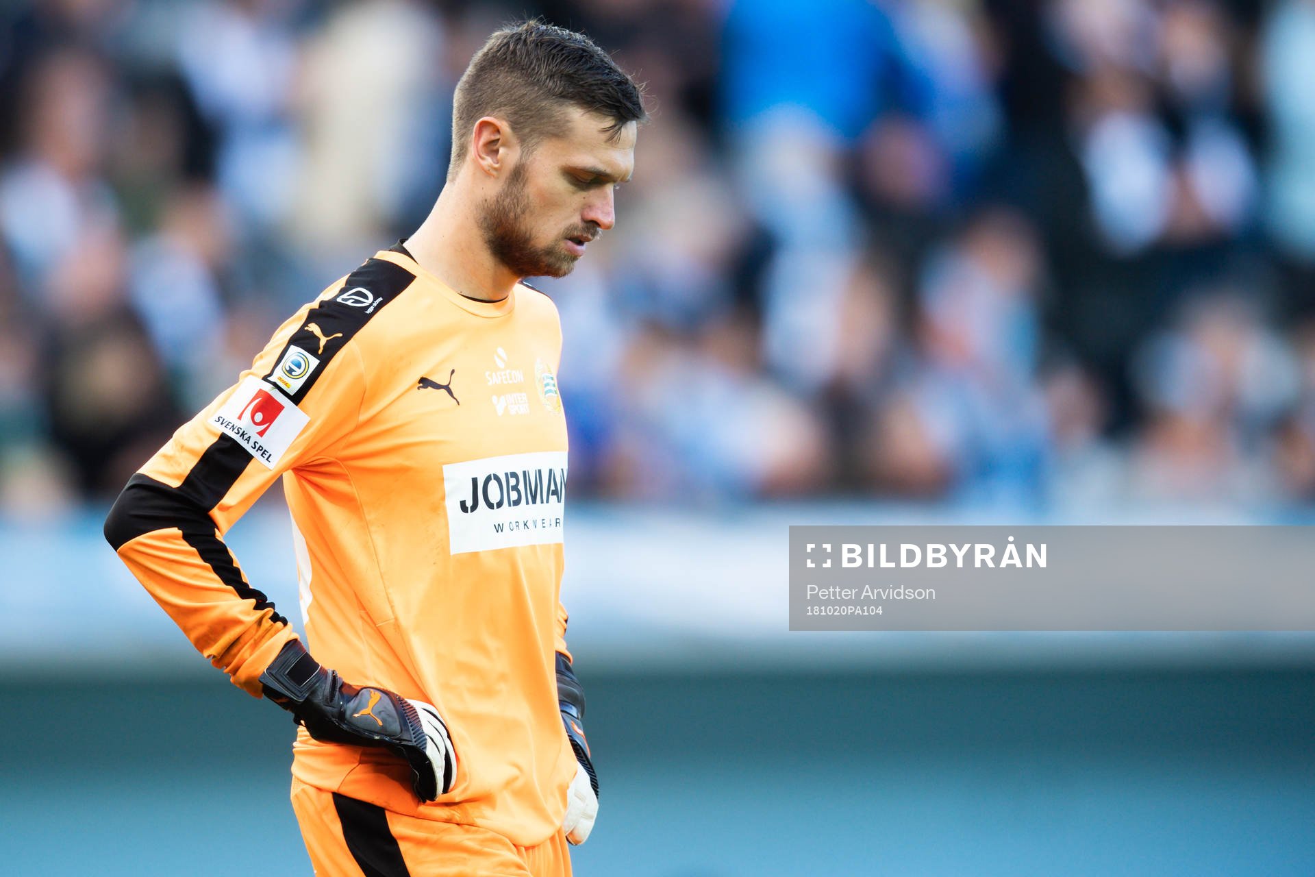 Hammarbys målvakt Davor Blazevic deppar