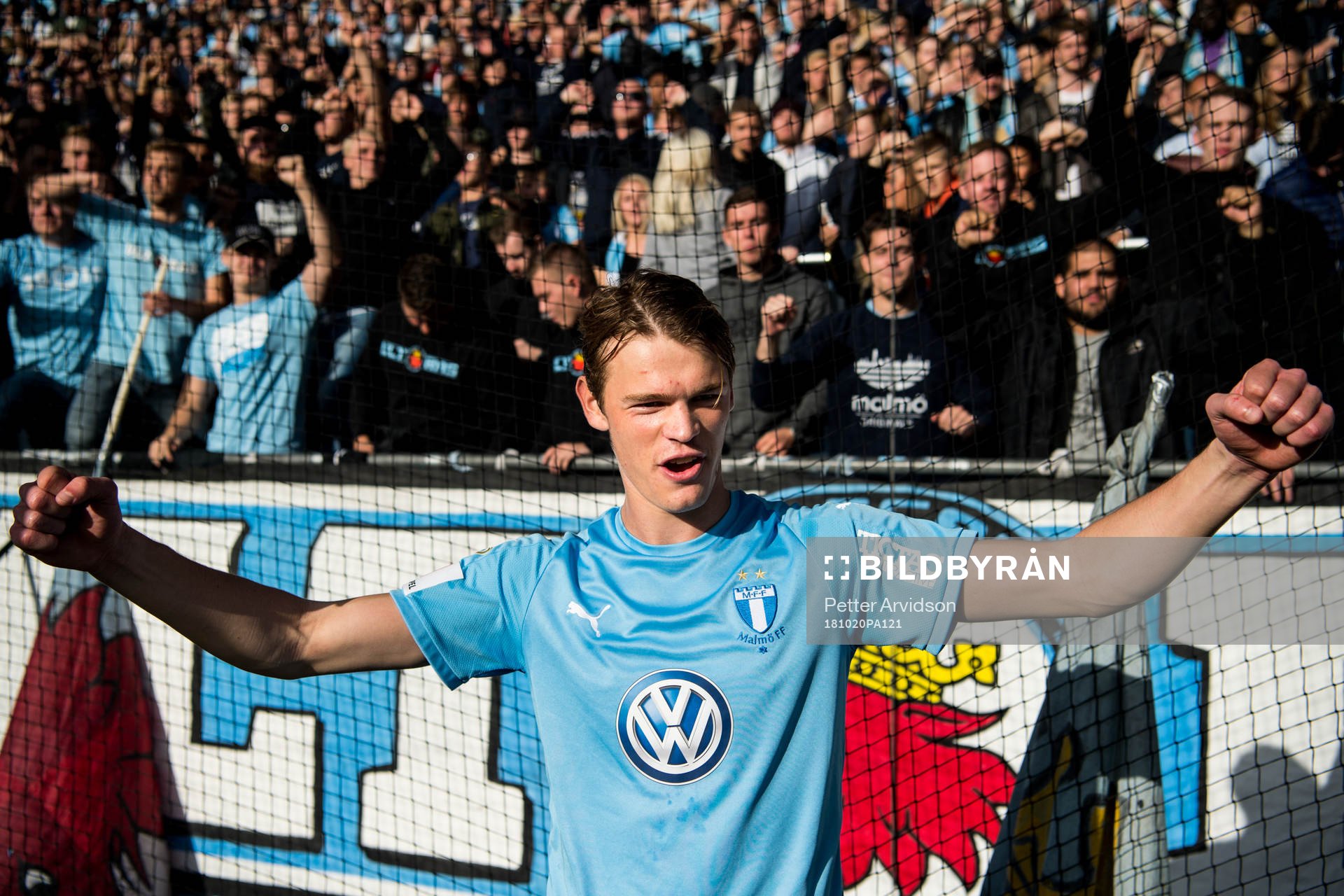 Malmö FFs Hugo Andersson jublar