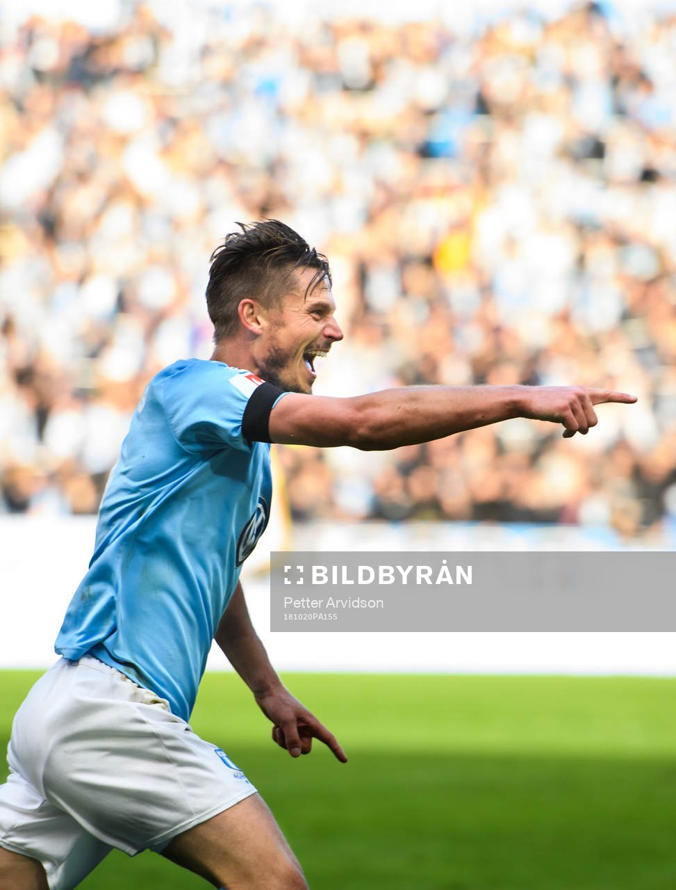 Malmö FFs Markus Rosenberg jublar