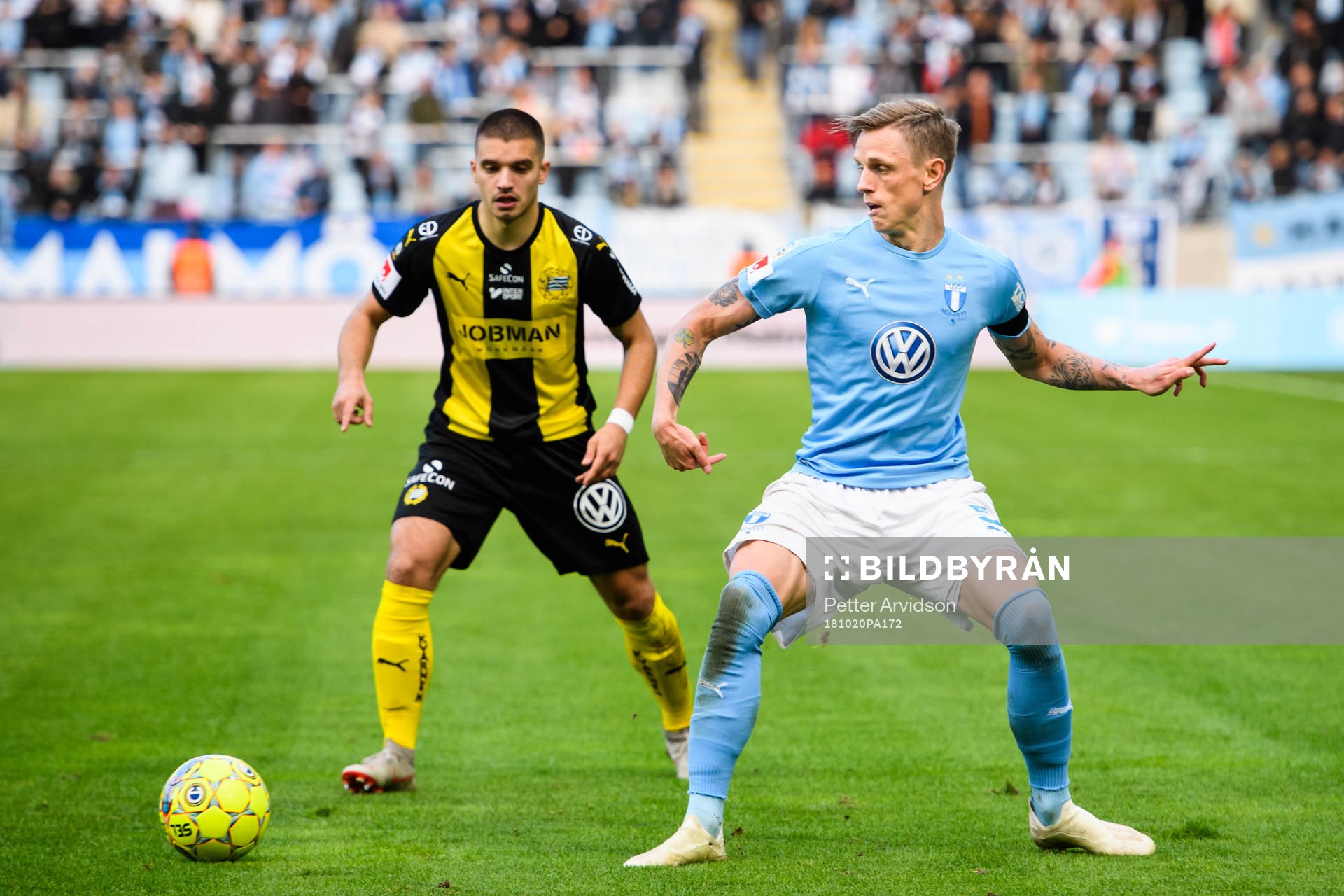 Malmö FFs Sören Rieks och Hammarbys Vladimir Rodic