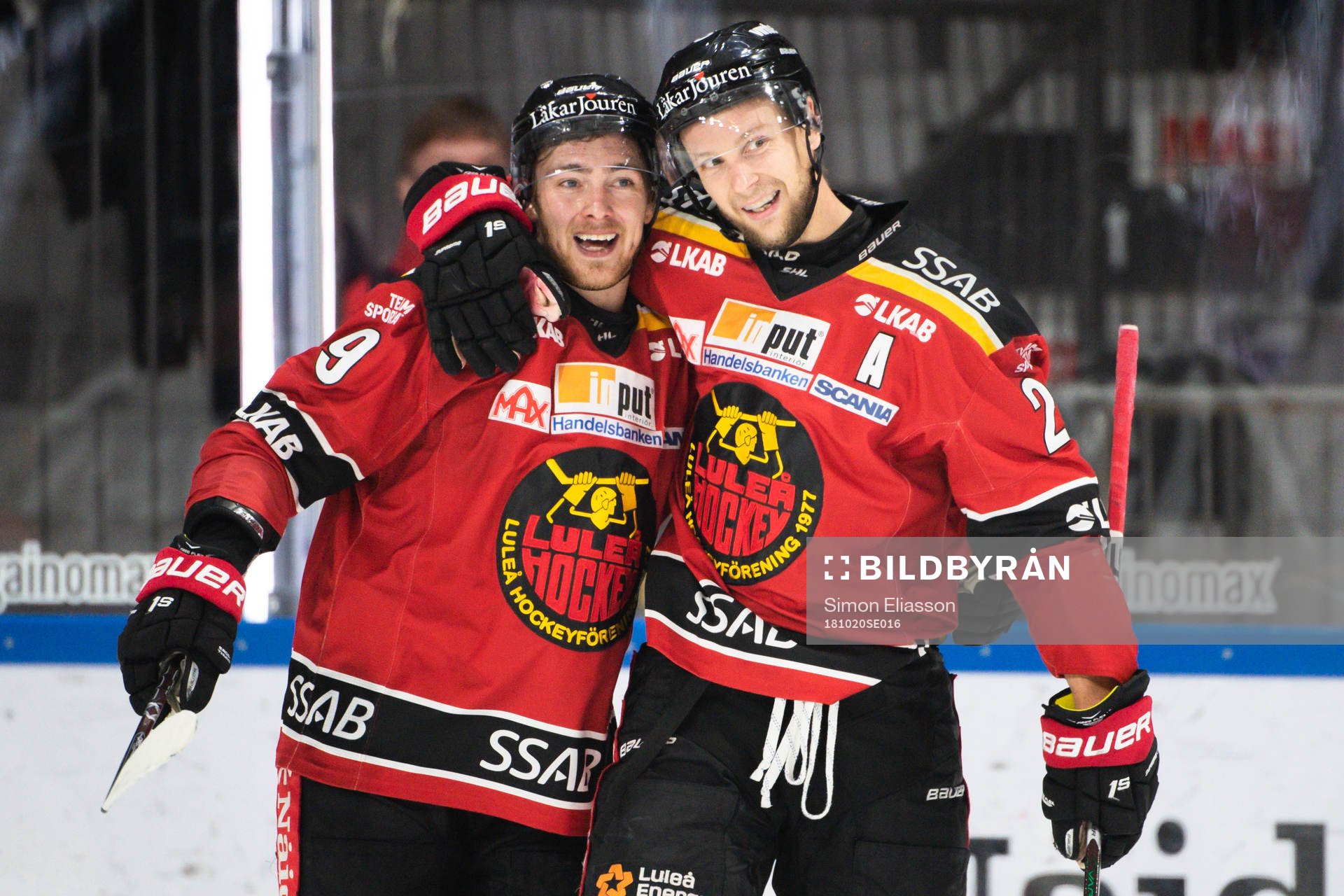 Luleås Johan Forsberg och Johan Harju jublar