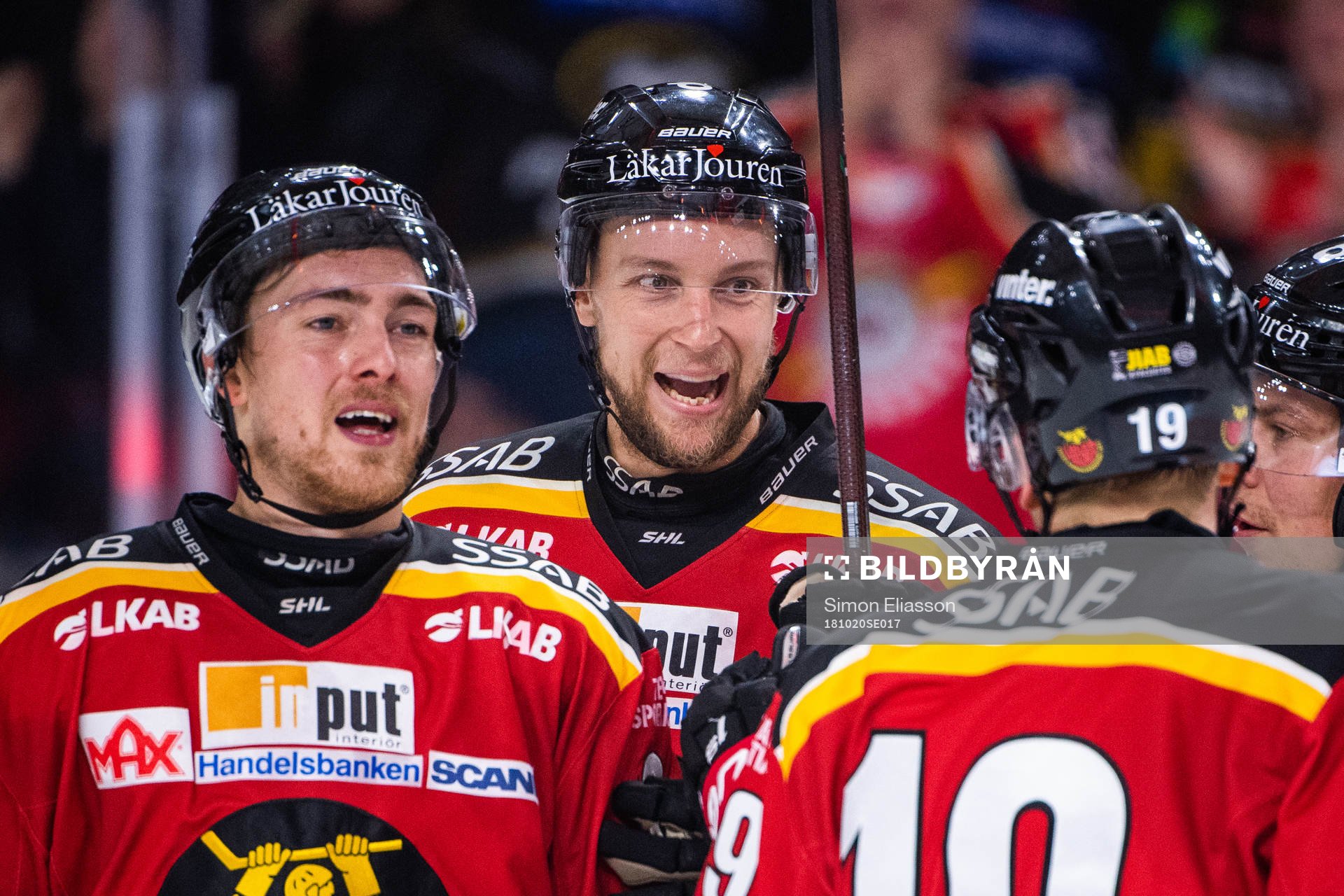 Luleås Johan Harju jublar