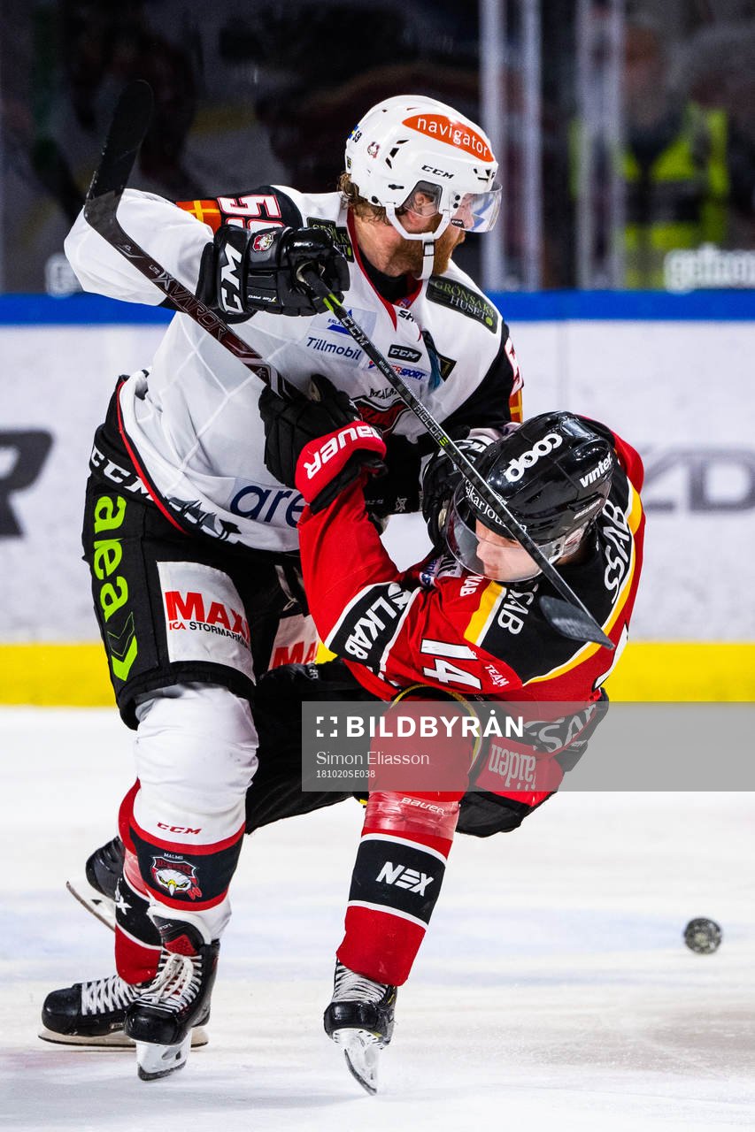 Malmö Redhawks Anton Mylläri och Luleås Jonas Berglund