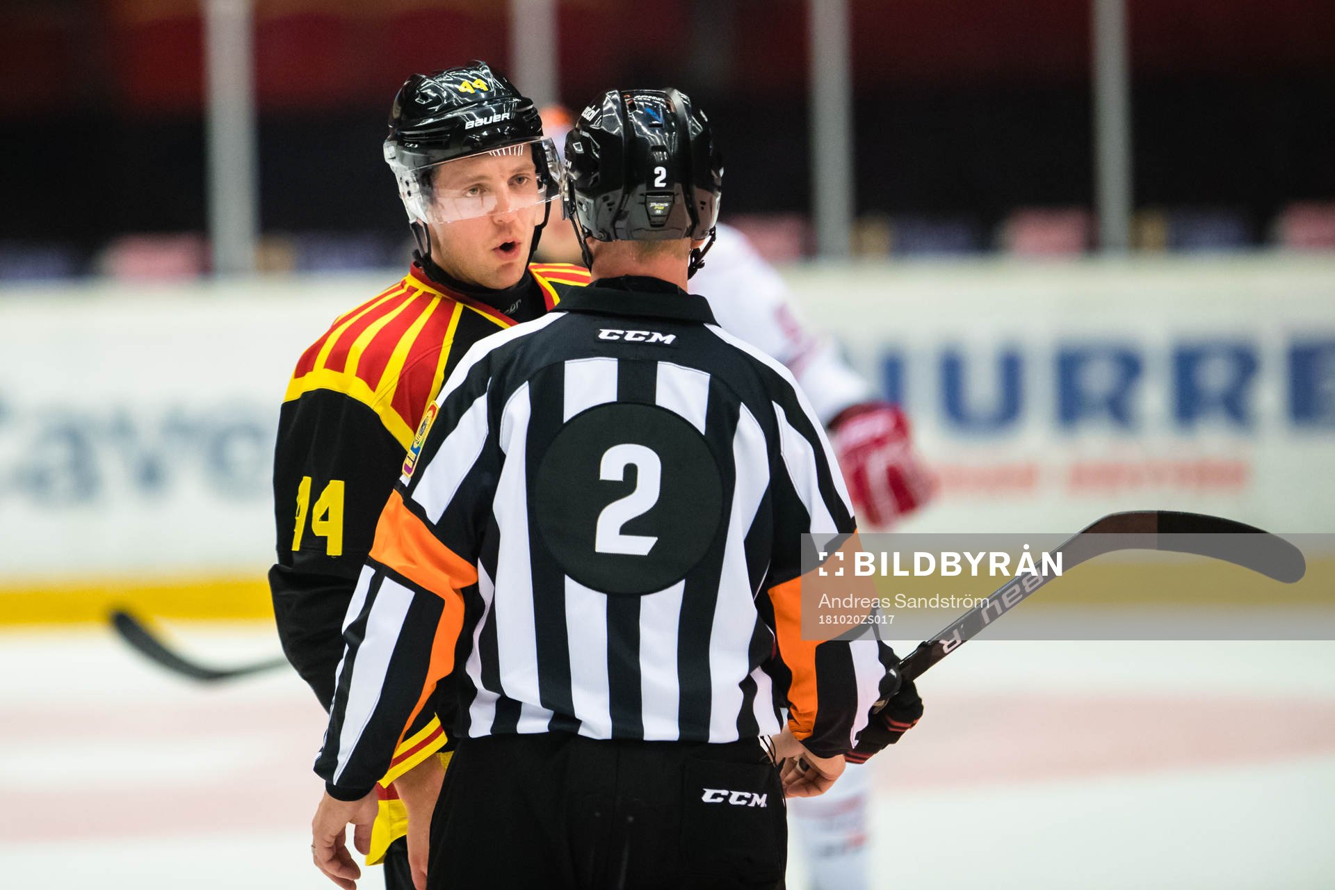 Domare Daniel Winge och Brynäs Jacob Blomqvist