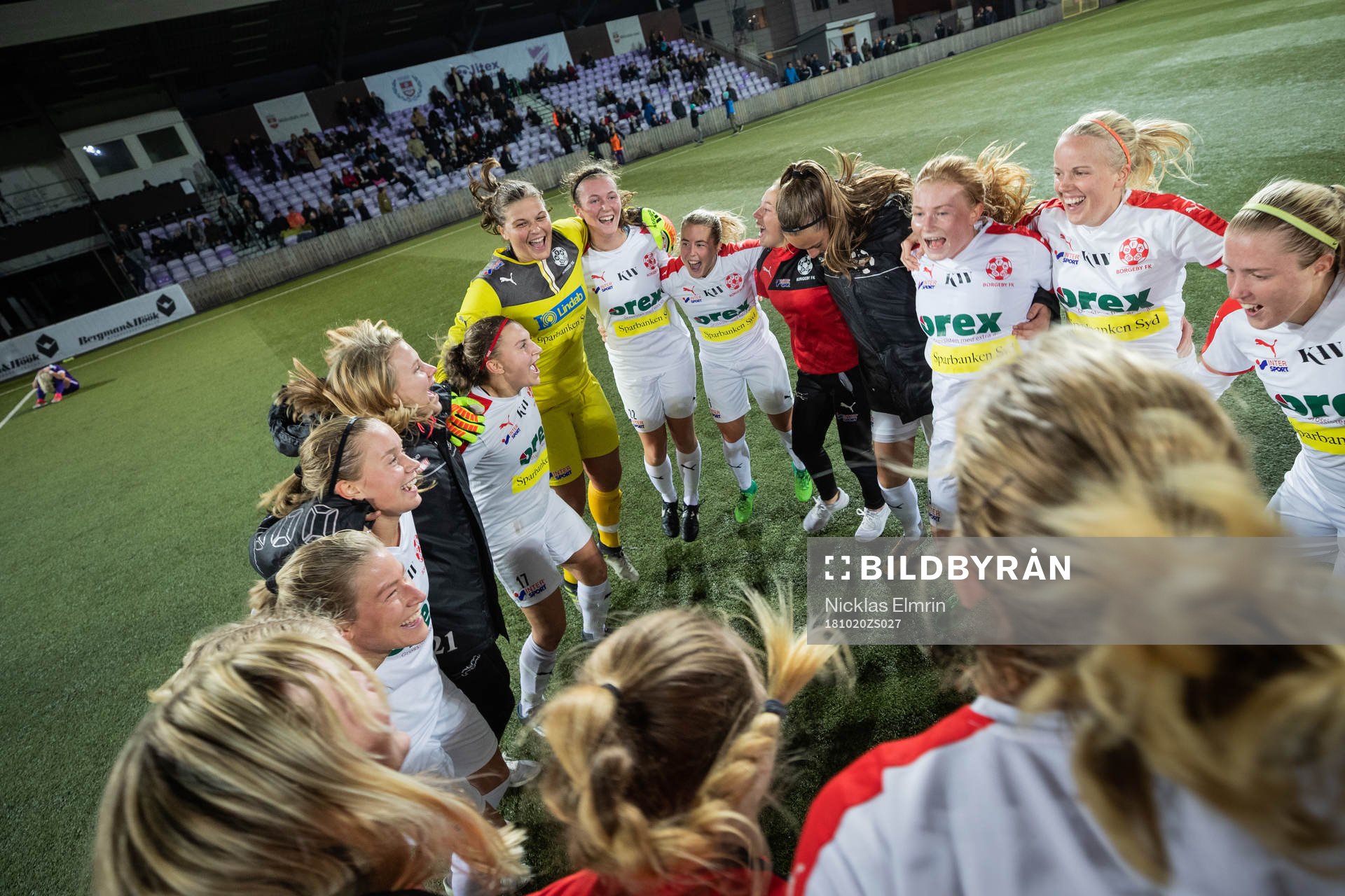 Borgebys spelare jublar