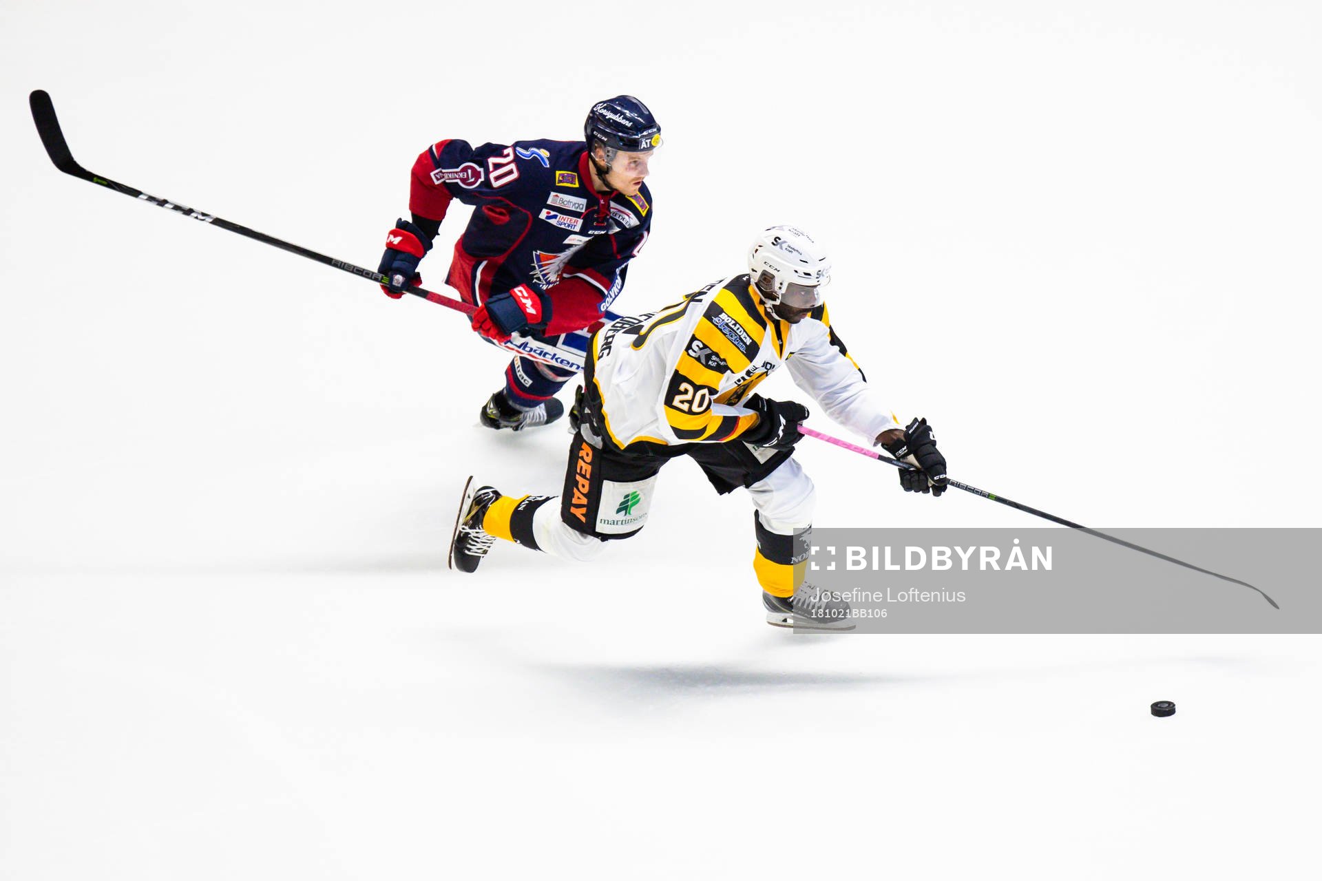 Linköpings Nick Sörensen och Skellefteås Edwin Hedberg