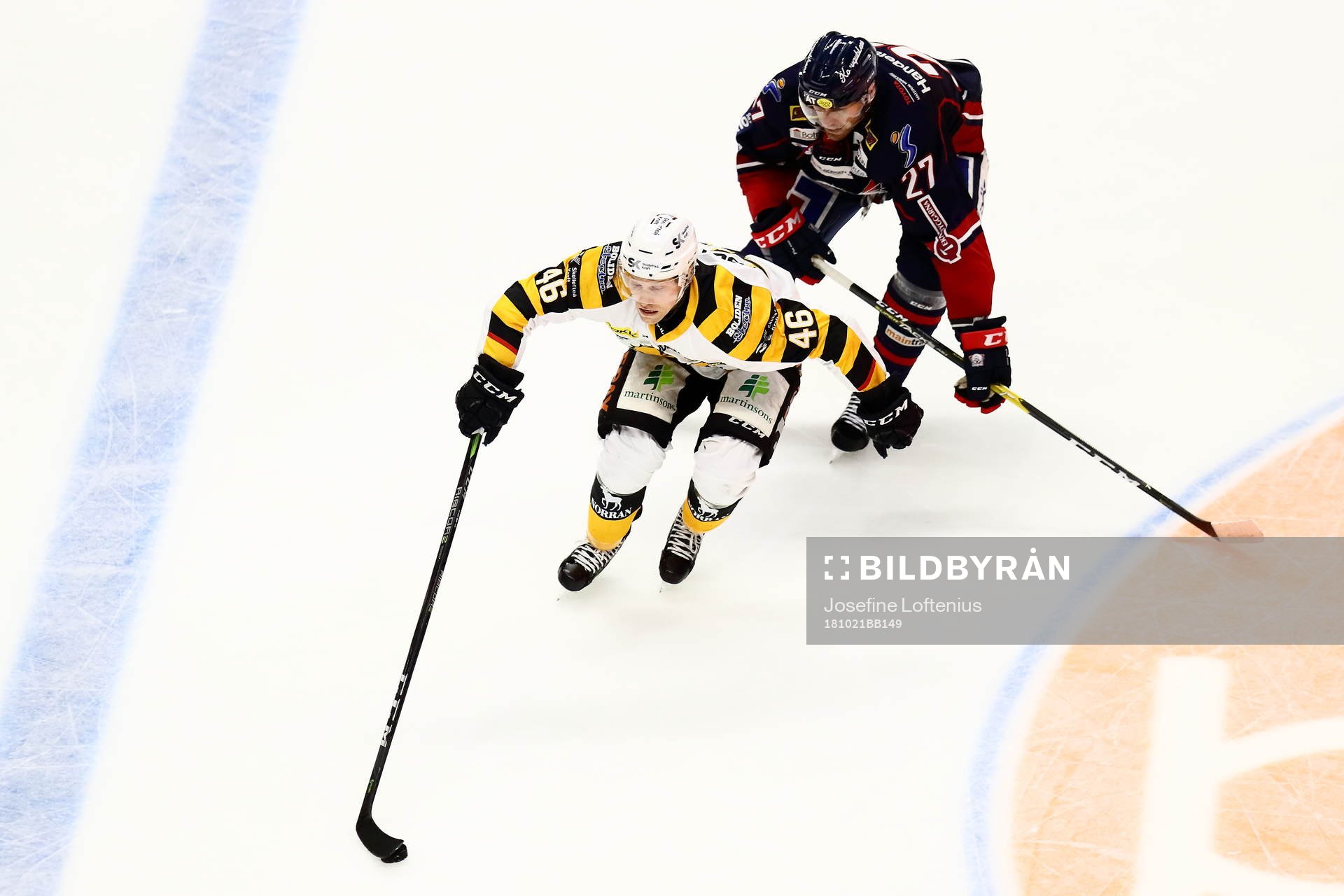Skellefteås Mathis Olimb och Linköpings Dan Pettersson