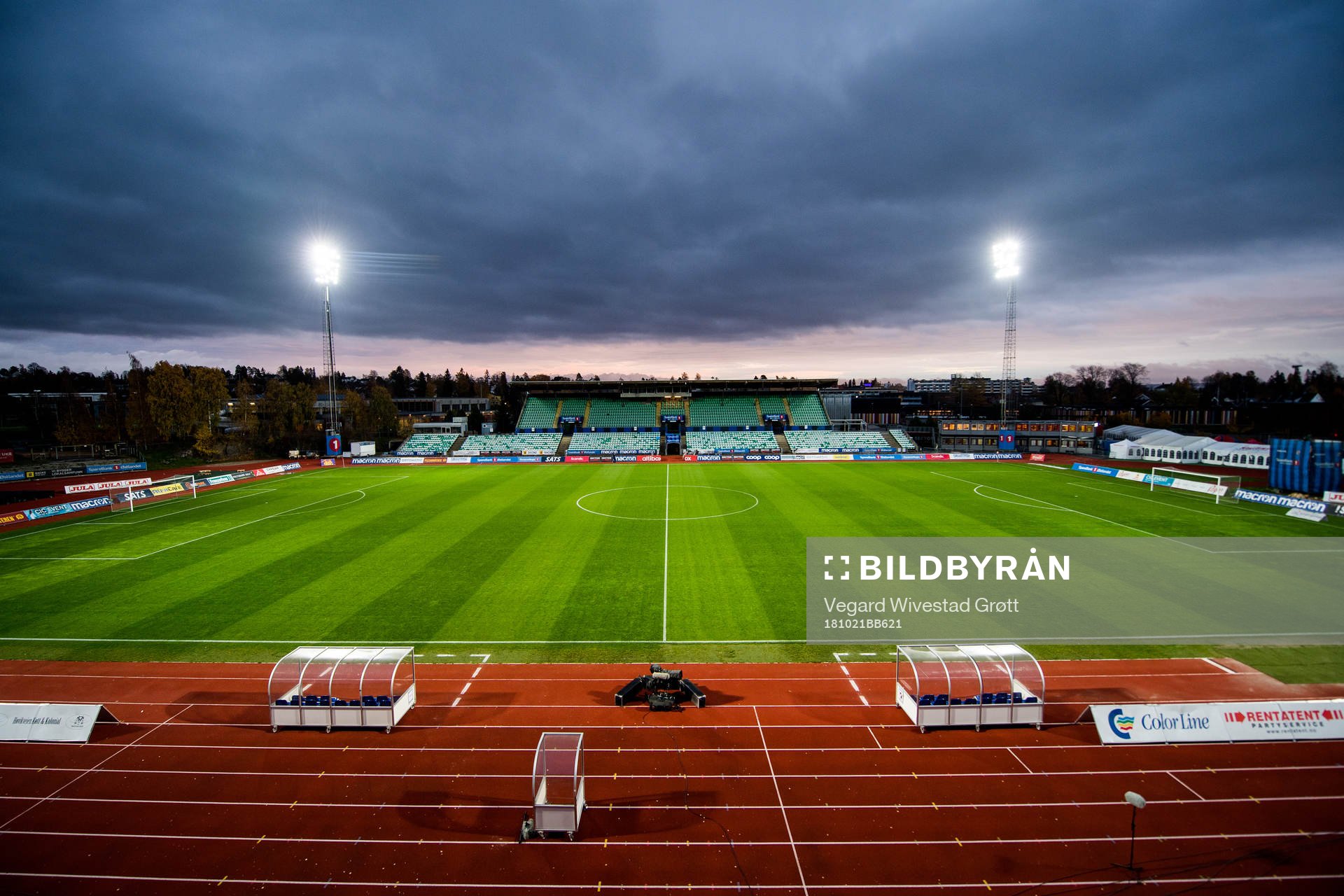General interior view of Nadderud stadion