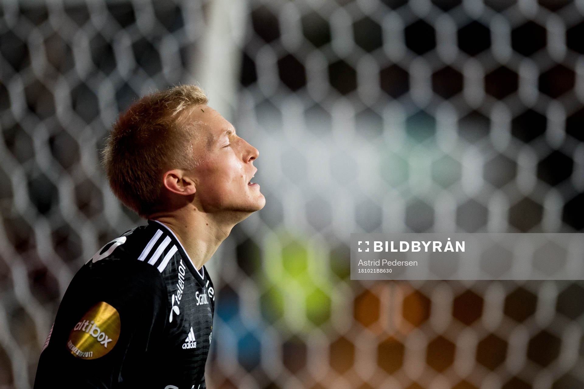Birger Meling of Rosenborg looks dejected