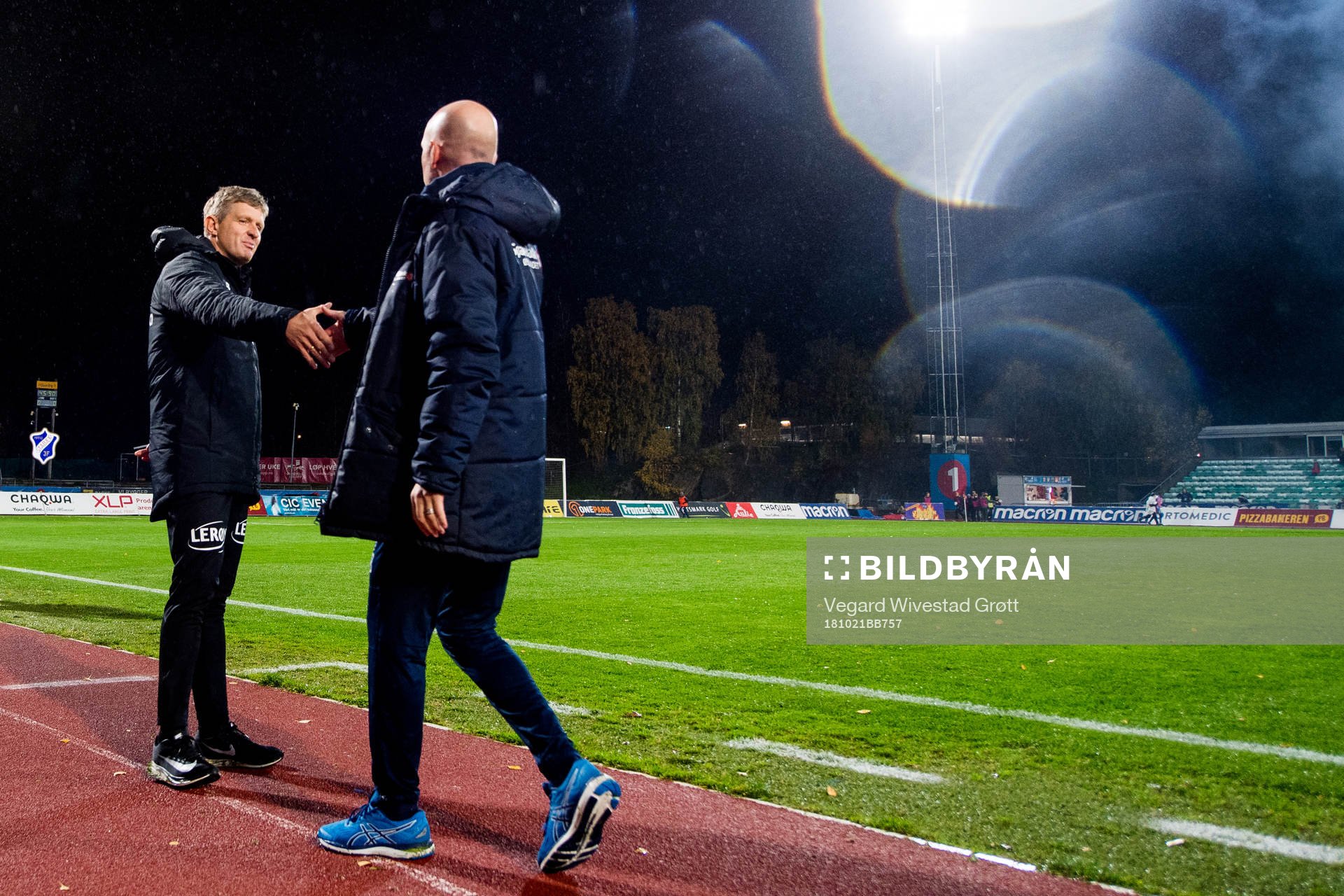 Lars Arne Nilsen, head coach of Brann, and Henning Berg,