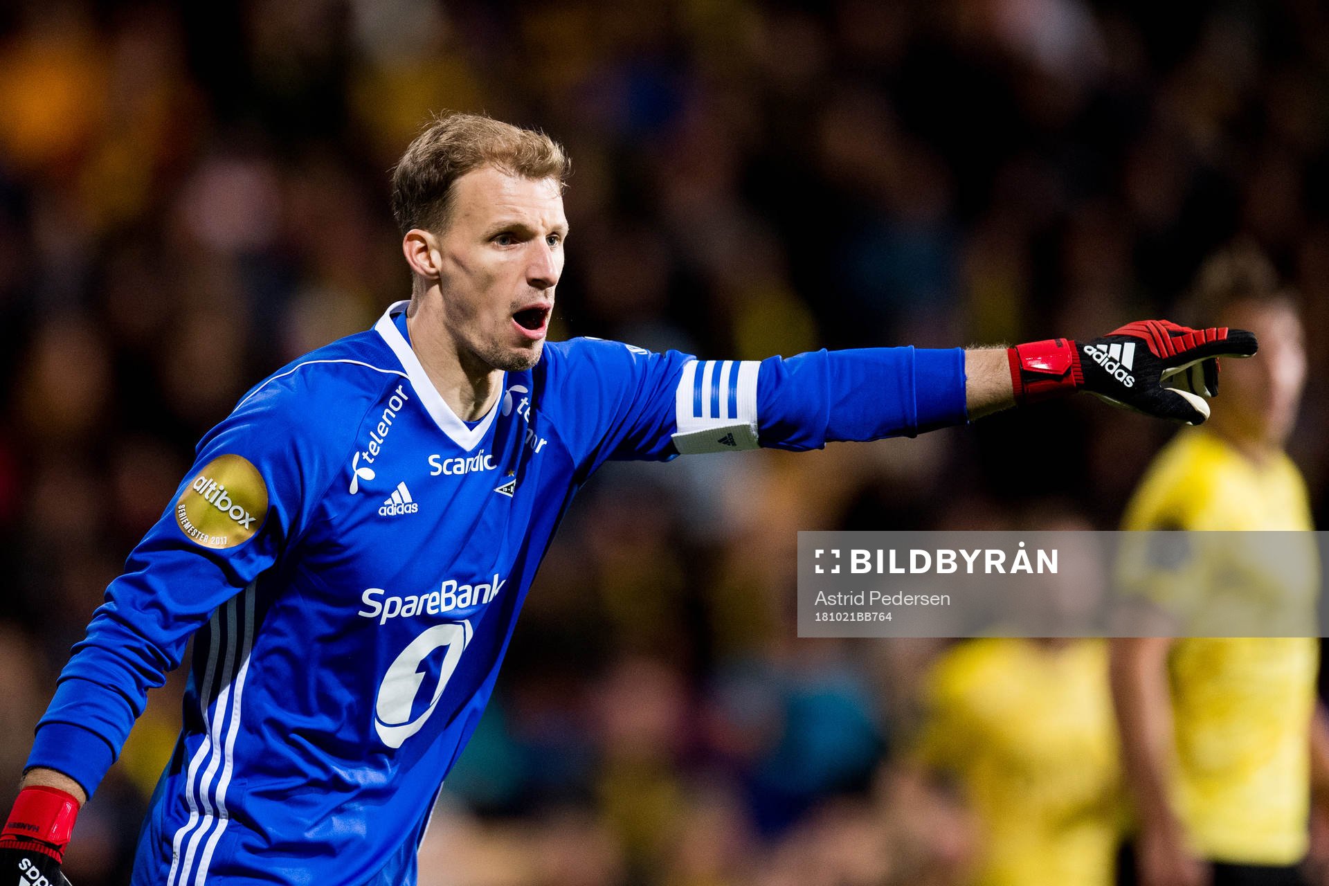 Goalkeeper André Hansen of Rosenborg