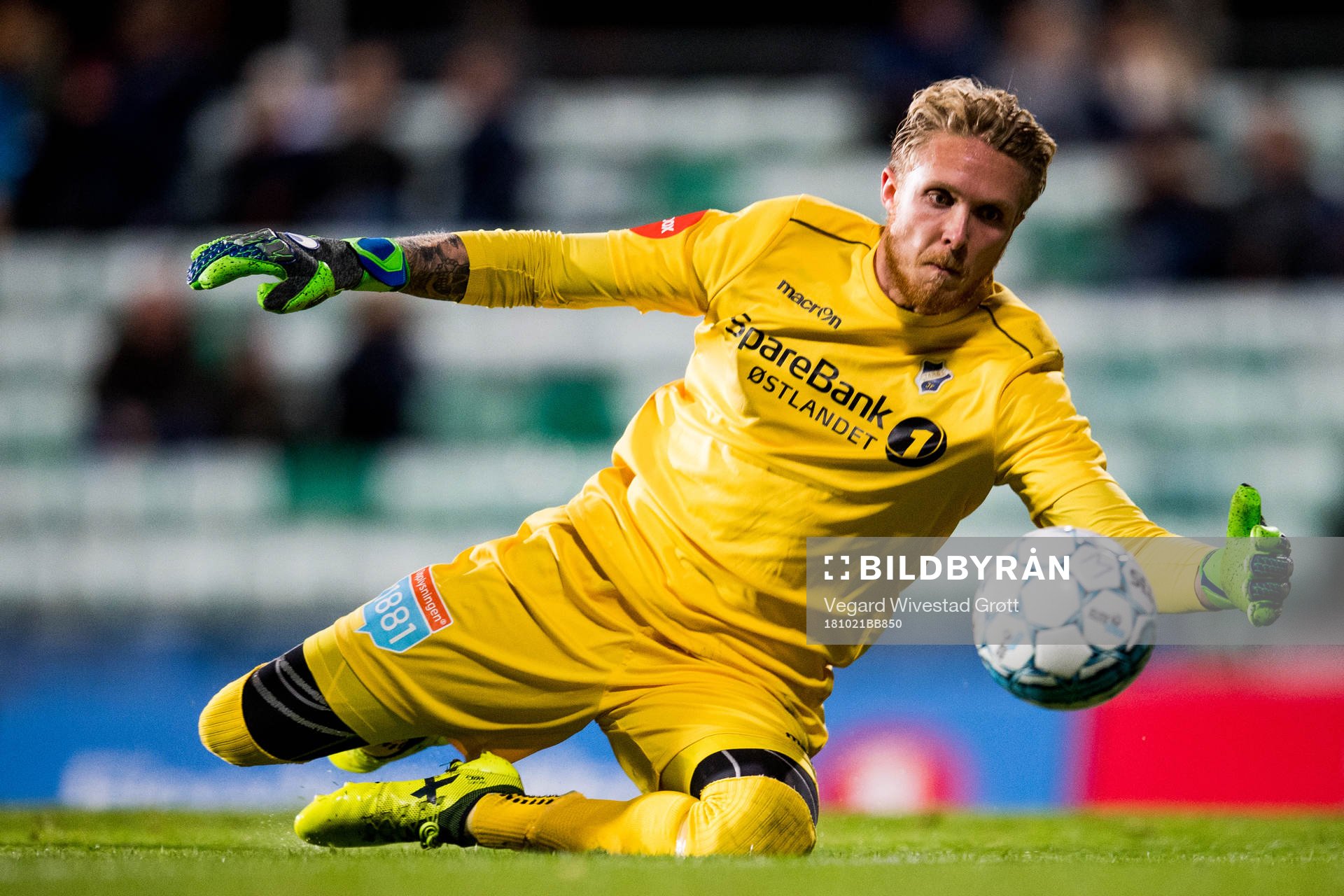 Goalkeeper Robert Marcus Sandberg of Stabæk