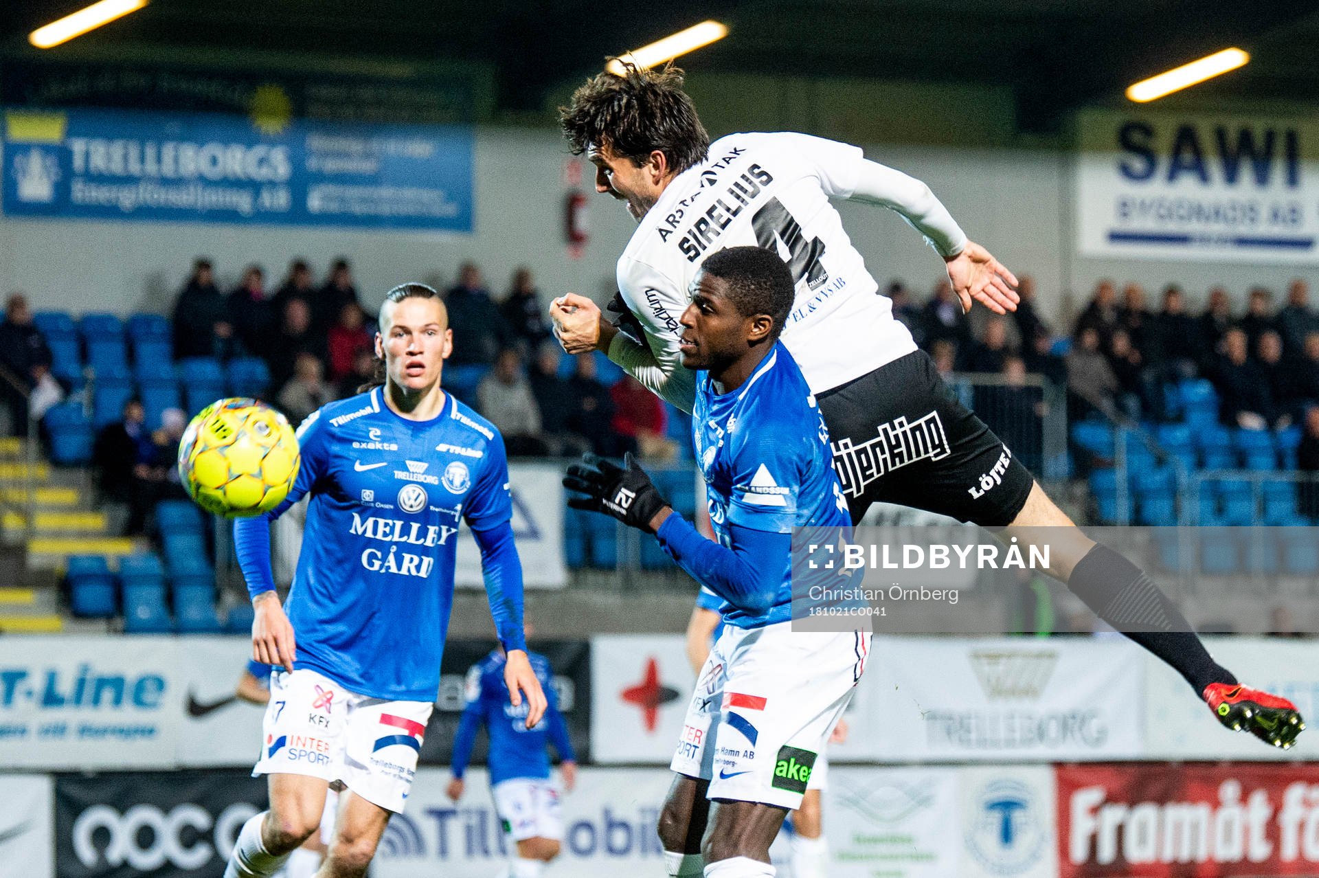 Sirius Ian Sirelius mot Trelleborgs Isak Jönsson och Kofi