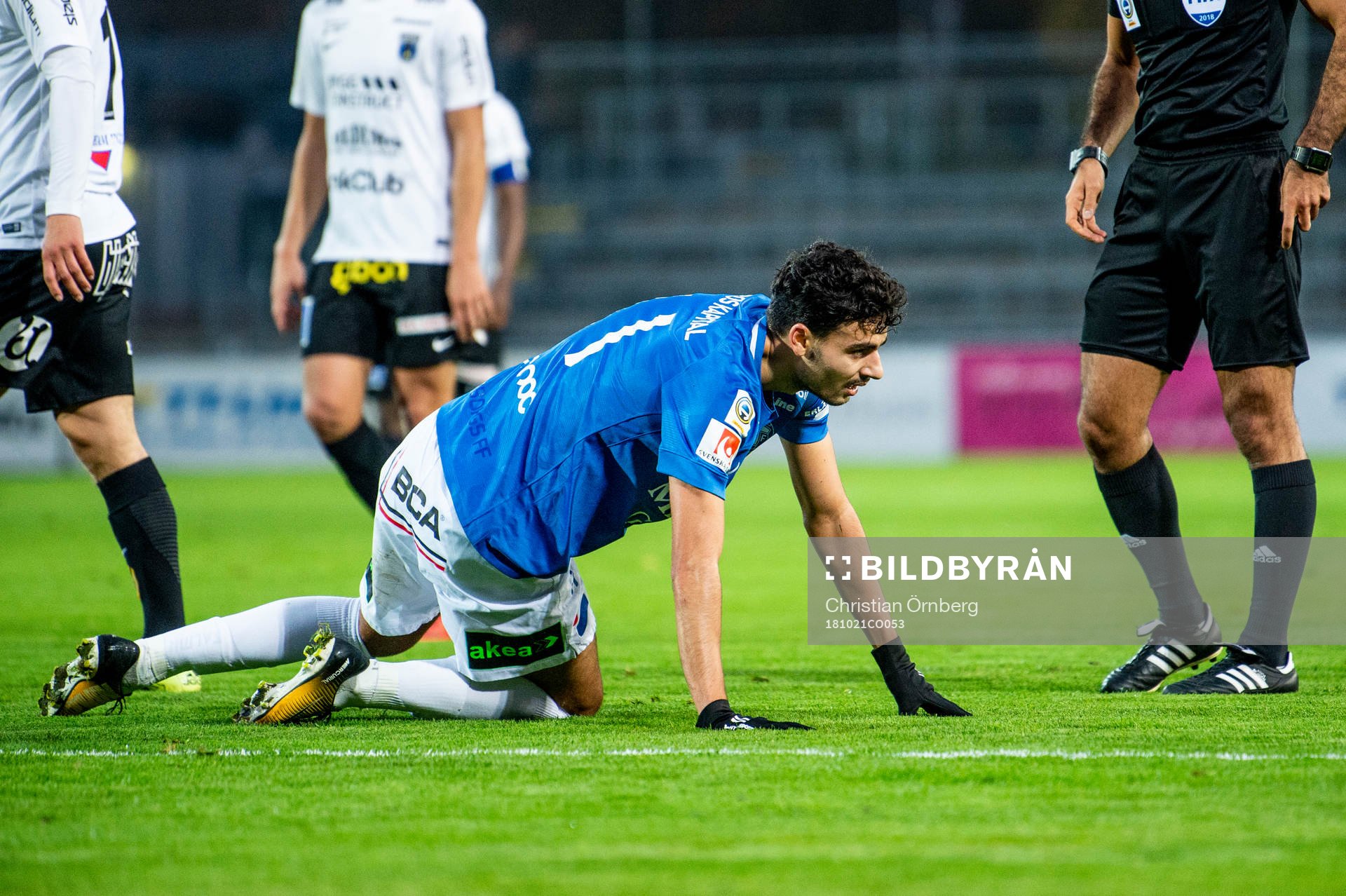Trelleborgs Deniz Hümmet deppar på gräset