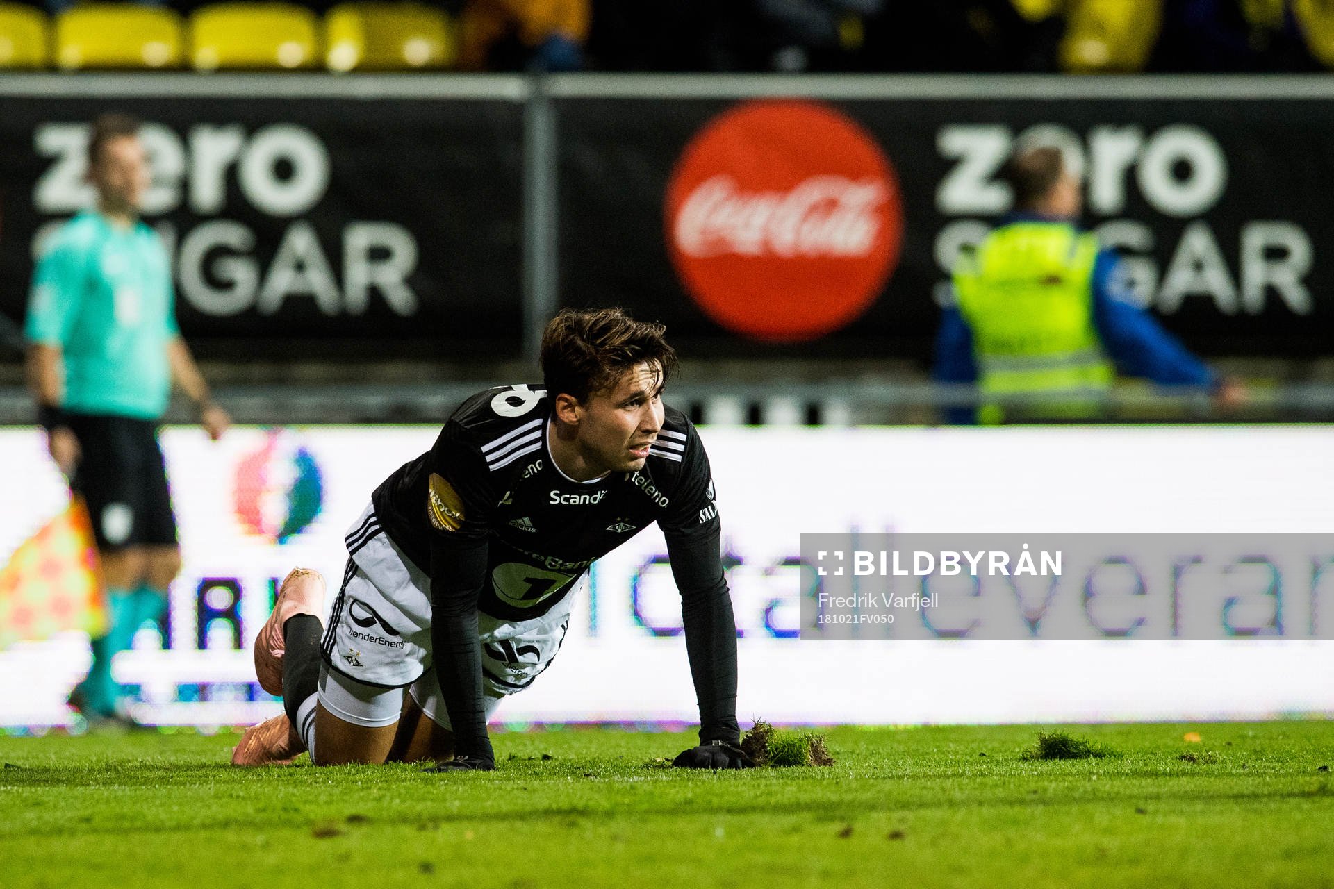 Anders Trondsen of Rosenborg looks dejected