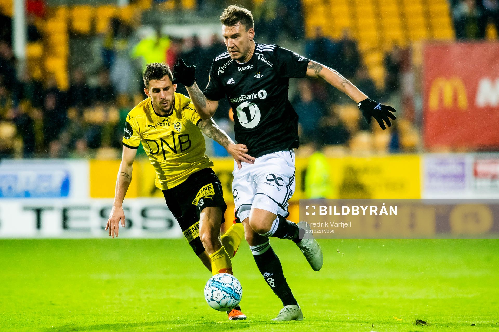 Daniel Alexander Pedersen of Lillestrøm and Nicklas