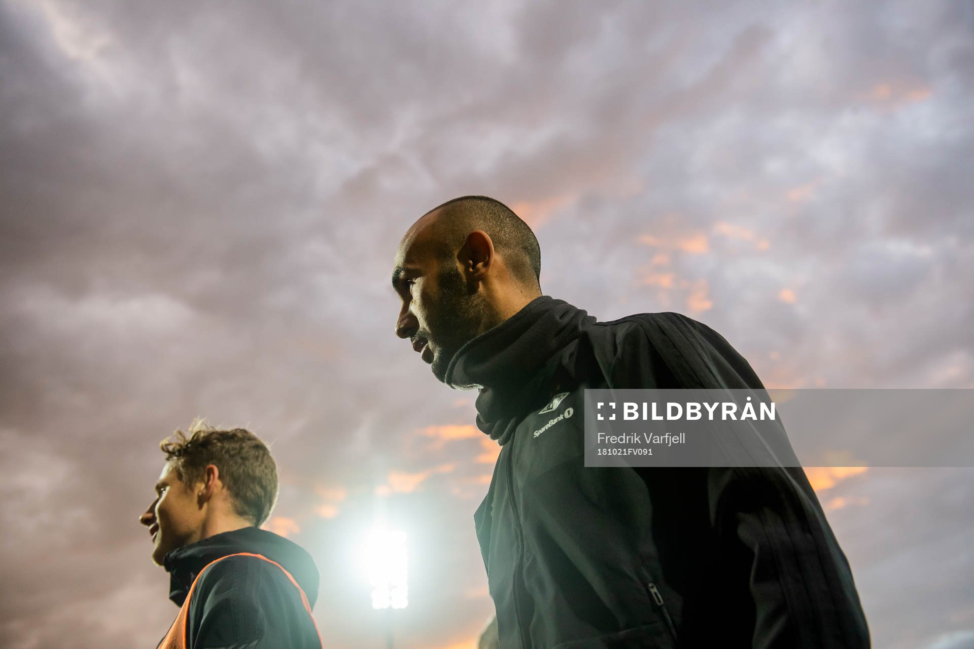 Vegar Eggen Hedenstad and Issam Jebali of Rosenborg