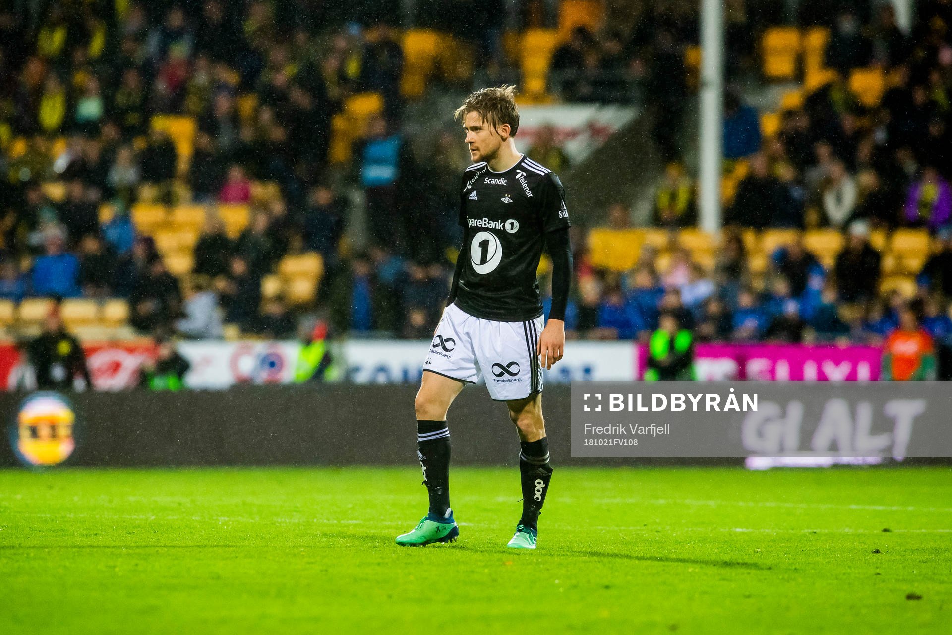 Yann-Erik de Lanlay of Rosenborg during the Eliteserien match between Lillestrøm and Rosenborg on October 21, 2018 in Lillestrøm.