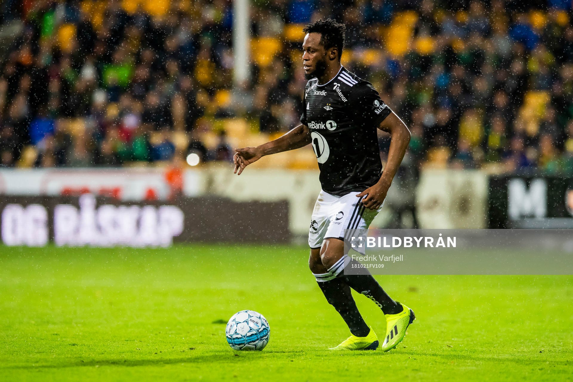 Samuel Adegbenro of Rosenborg during the Eliteserien match between Lillestrøm and Rosenborg on October 21, 2018 in Lillestrøm.
