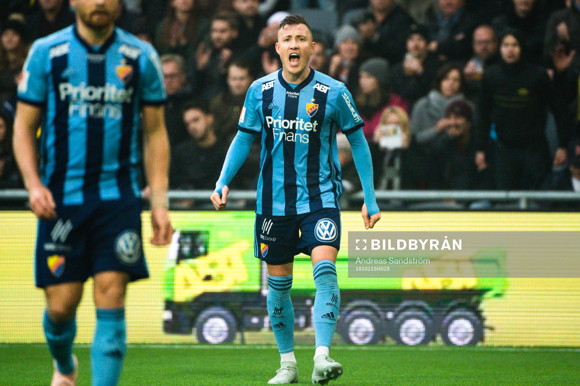 Djurgårdens Fredrik Ulvestad reagerar